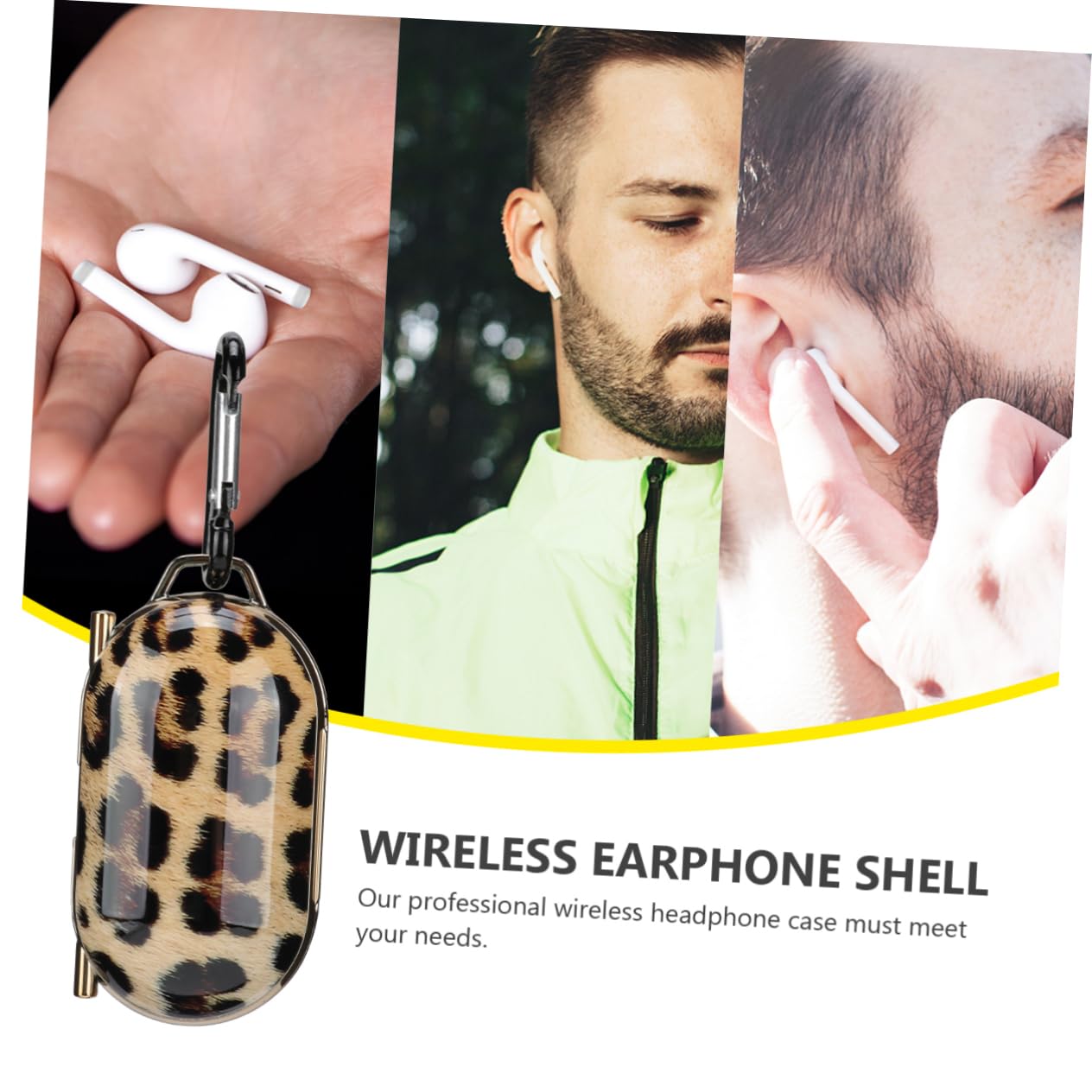 Angoily 2-Pack Headphone Case - Protective Cover for Earphones & Earbuds - Portable Storage for Travel, Work & Gym Use