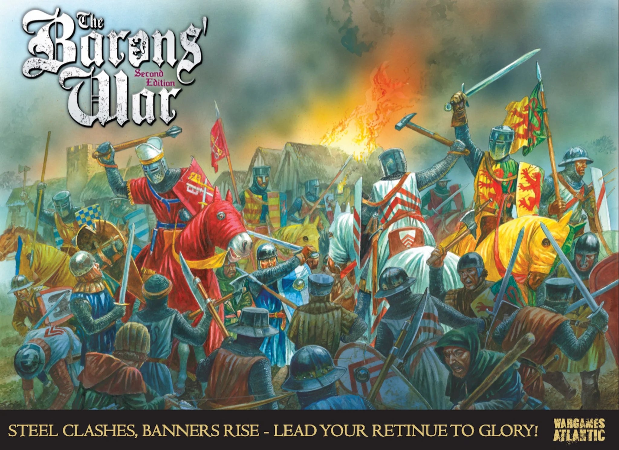 Barons' War Second Edition - Medieval Strategy Board Game for Adults & Teens | Perfect for Game Nights & Historical Enthusiasts