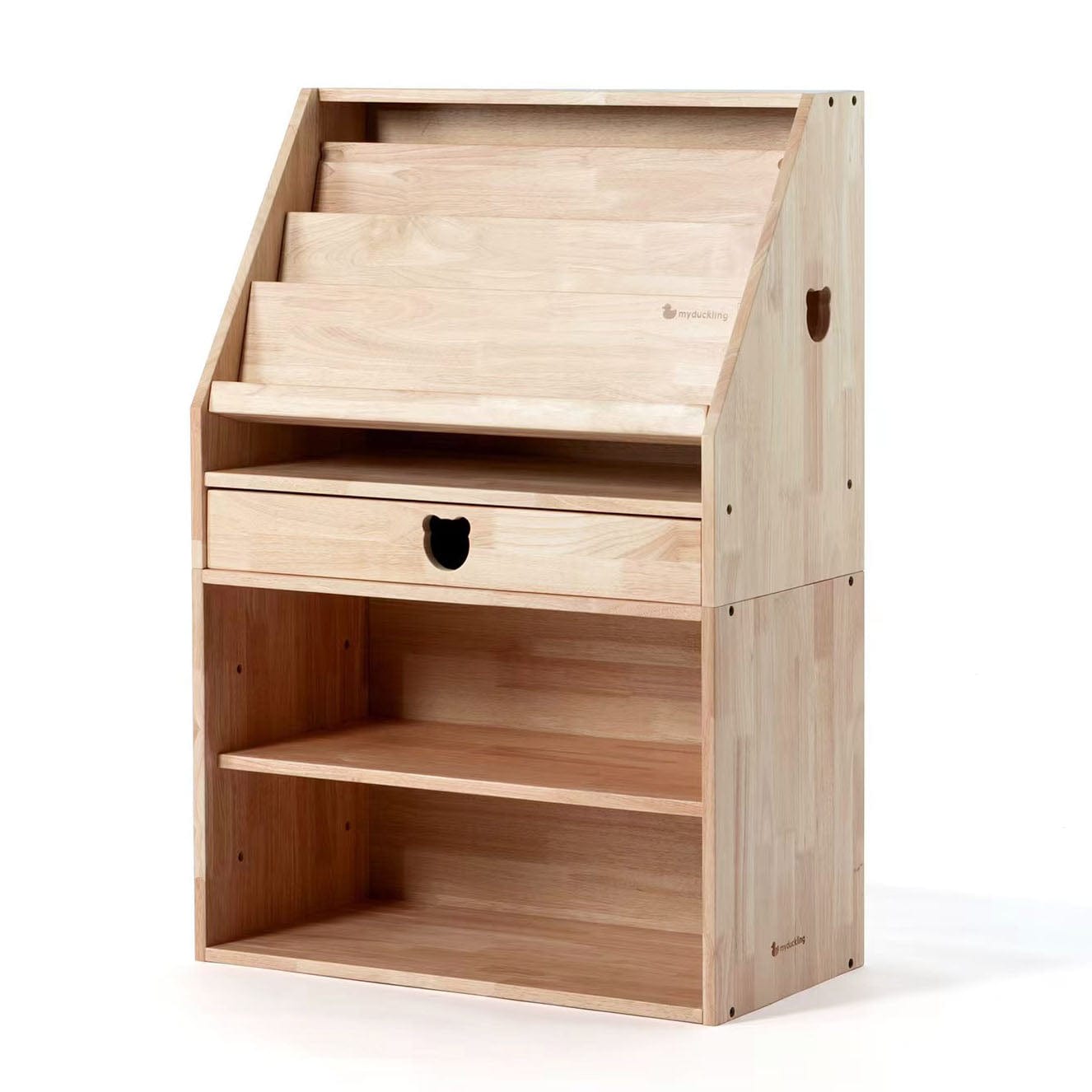 EVE Solid Wood 2-in-1 Display Bookcase Shelf - Modern Bookshelf & Storage Unit for Living Room, Bedroom, or Office - Perfect for Organizing Books, Decor, and Essentials