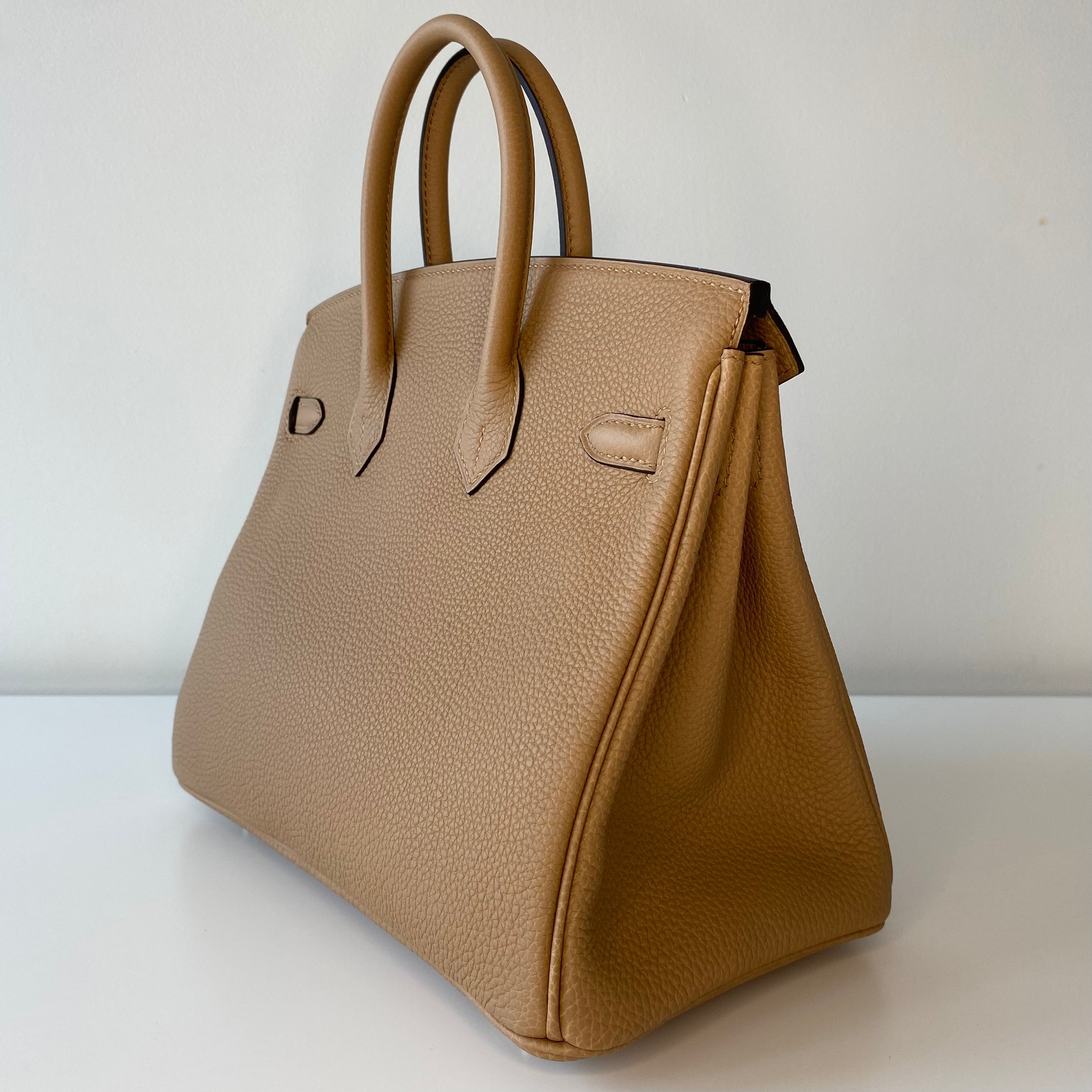Authentic Hermès Birkin 25 Bag in Chai Togo Leather with Gold Hardware - Luxury Handbag for Women, Perfect for Work, Travel & Special Occasions