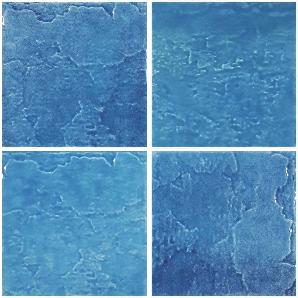 Calm Waters Indian Blue Porcelain Pool Tile 6x6 - Premium Swimming Pool Mosaic Tiles for Backyard, Spa & Water Features