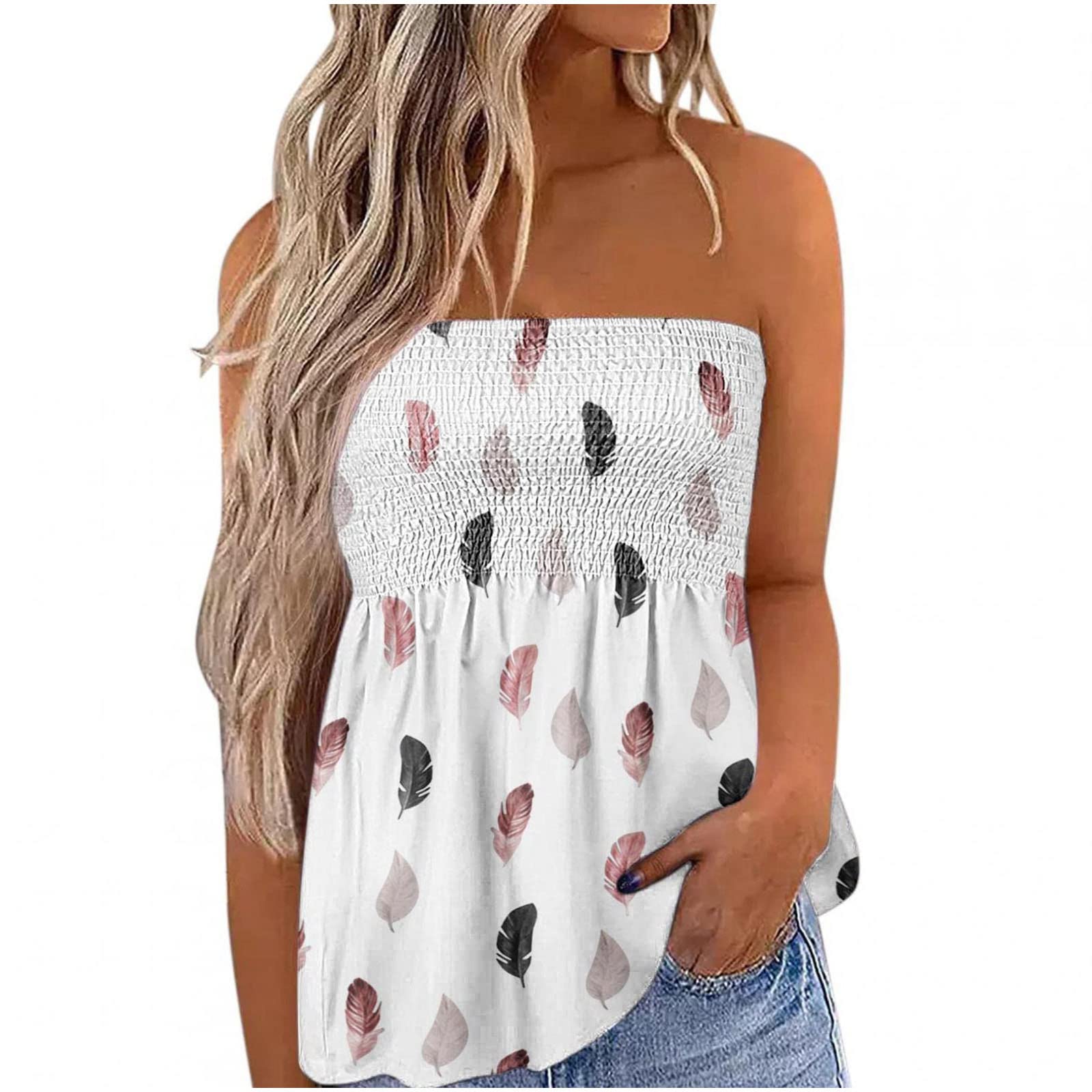 Women's Off Shoulder Blouse Tank Top - Summer & Fall Sleeveless Corset Crop Camisole Shirt for Casual Wear, Date Night and Beach Outfits