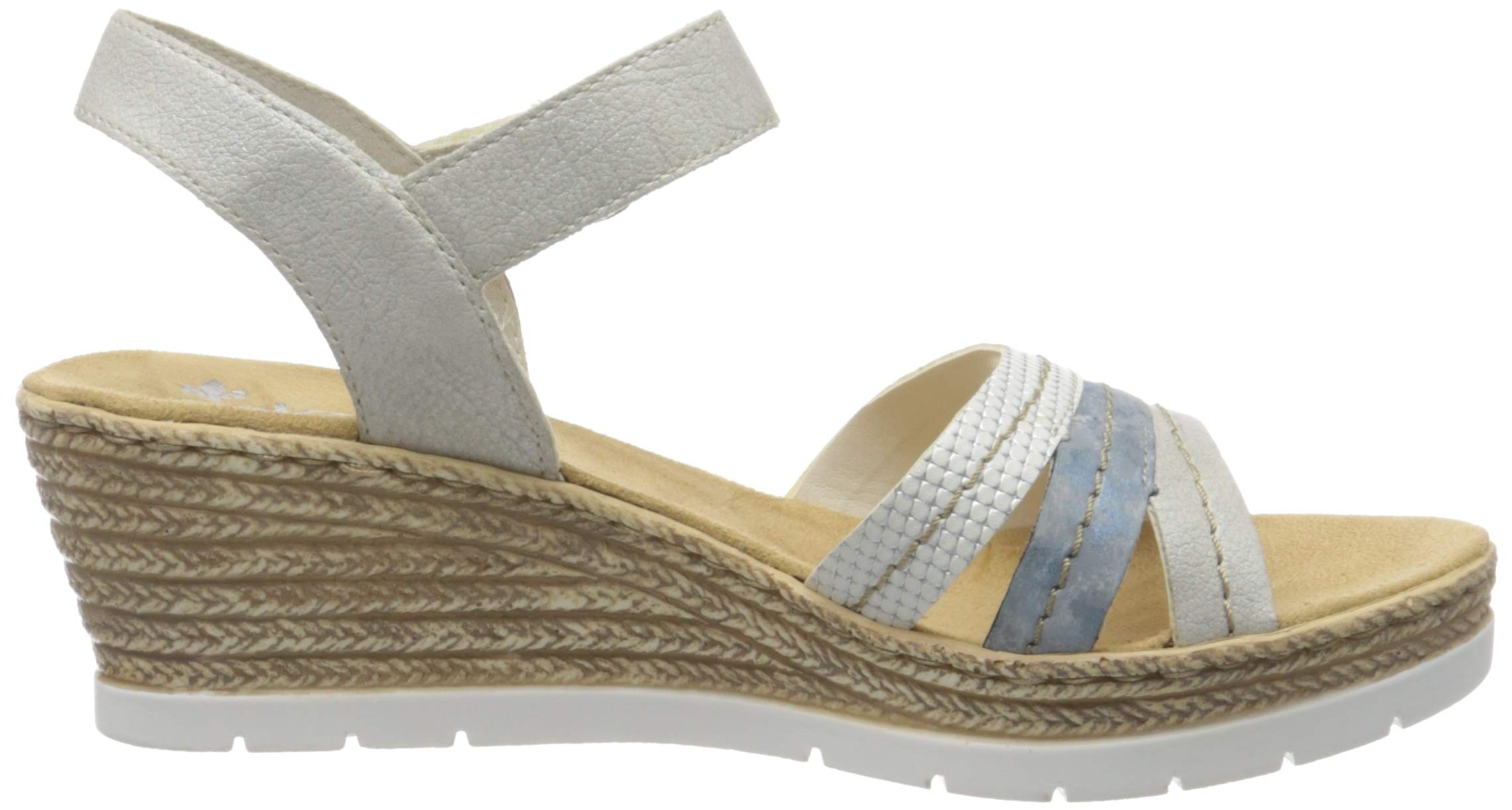 Rieker Women's Comfortable Closed Toe Sandals with Arch Support - Perfect for Walking, Travel & Summer Outfits
