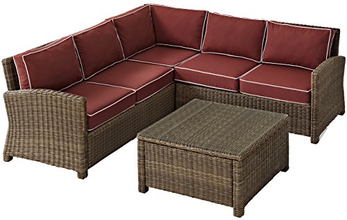 Brown With Sangria Cushions