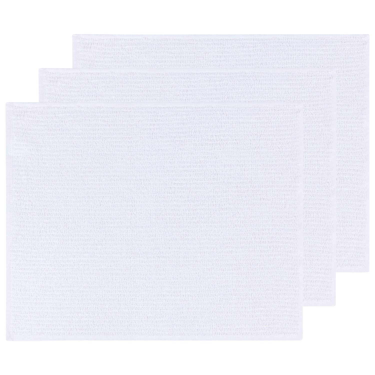 Now Designs by Danica Large White Bar Mops Set of 3 - Premium Absorbent Kitchen Towels for Bars, Restaurants & Home Use