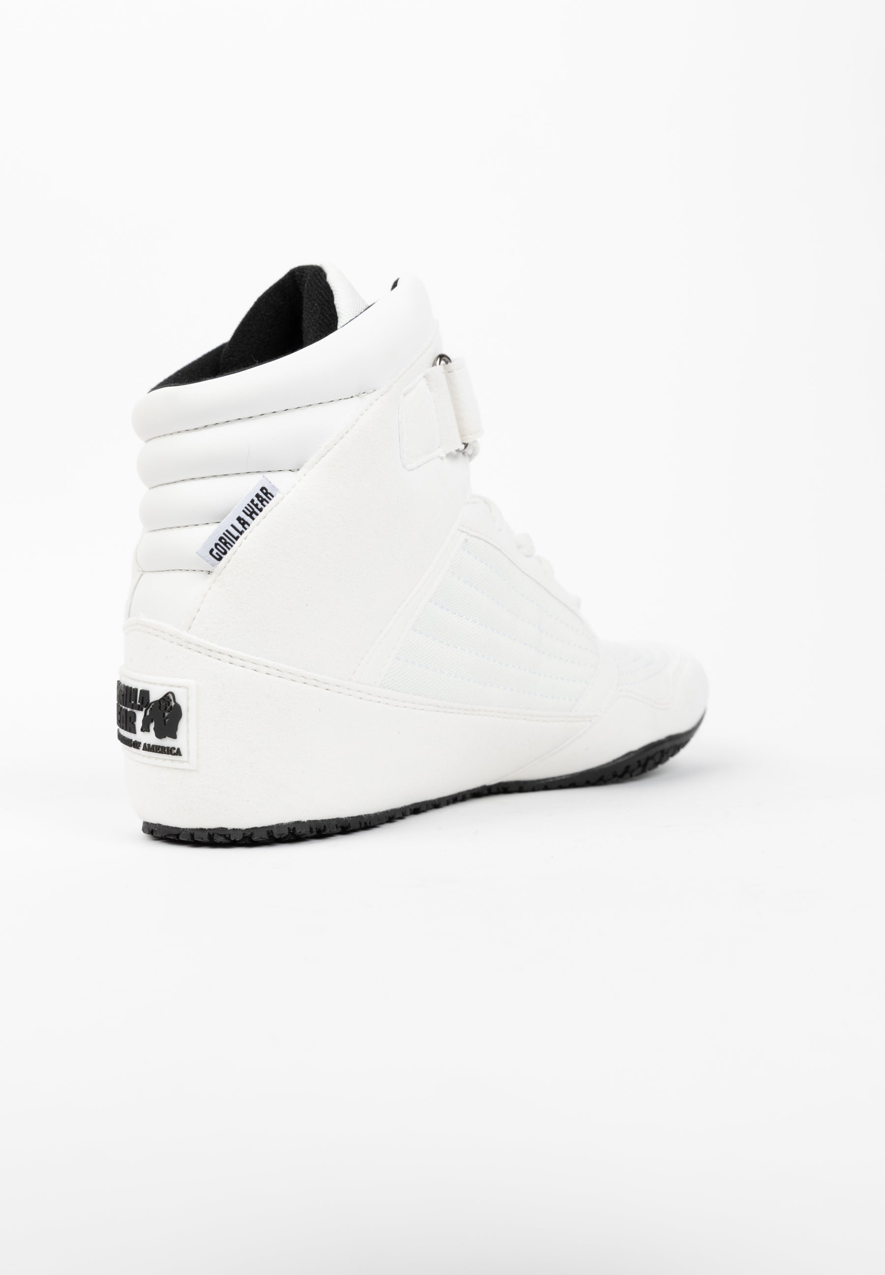 Gorilla Wear High Top Sneakers for Men - White Athletic Shoes for Basketball, Running & Casual Wear