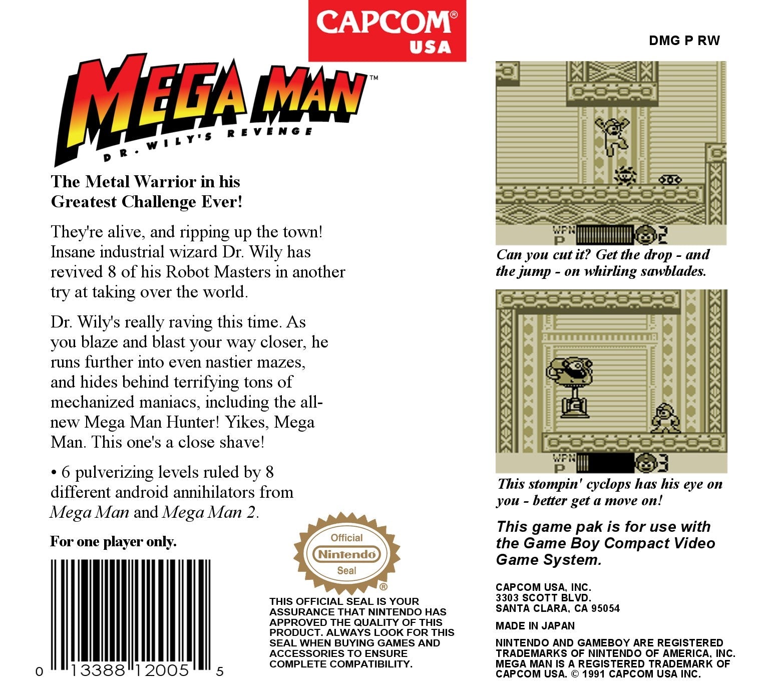 Mega Man: Dr. Wily's Revenge - Classic NES Action Game for Nintendo Switch & Retro Gaming Enthusiasts | Perfect for Nostalgic Play & Collector's Display