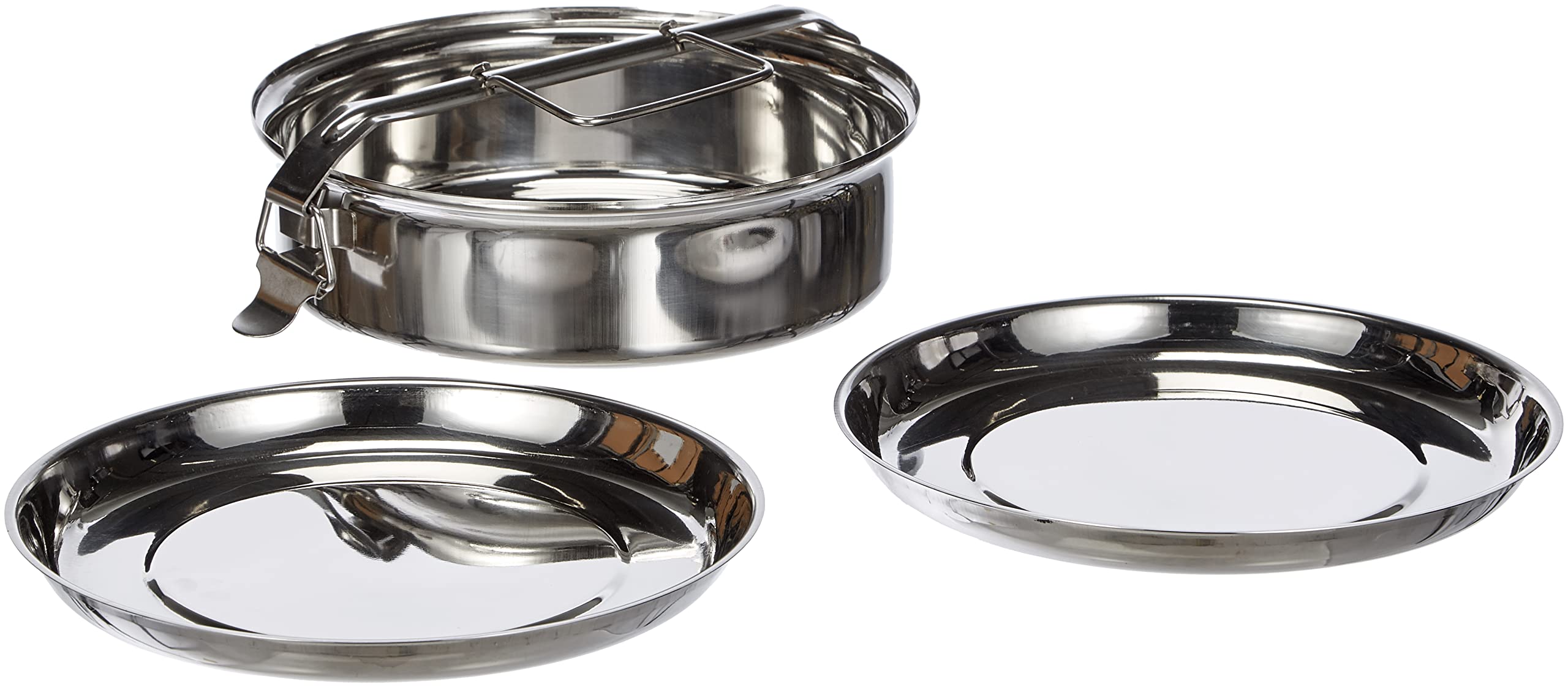 IBILI Stainless Steel Lunch Box with 2 Compartments, 20cm Silver - Perfect for Office, School & Picnics | BPA-Free & Leak-Proof Food Container