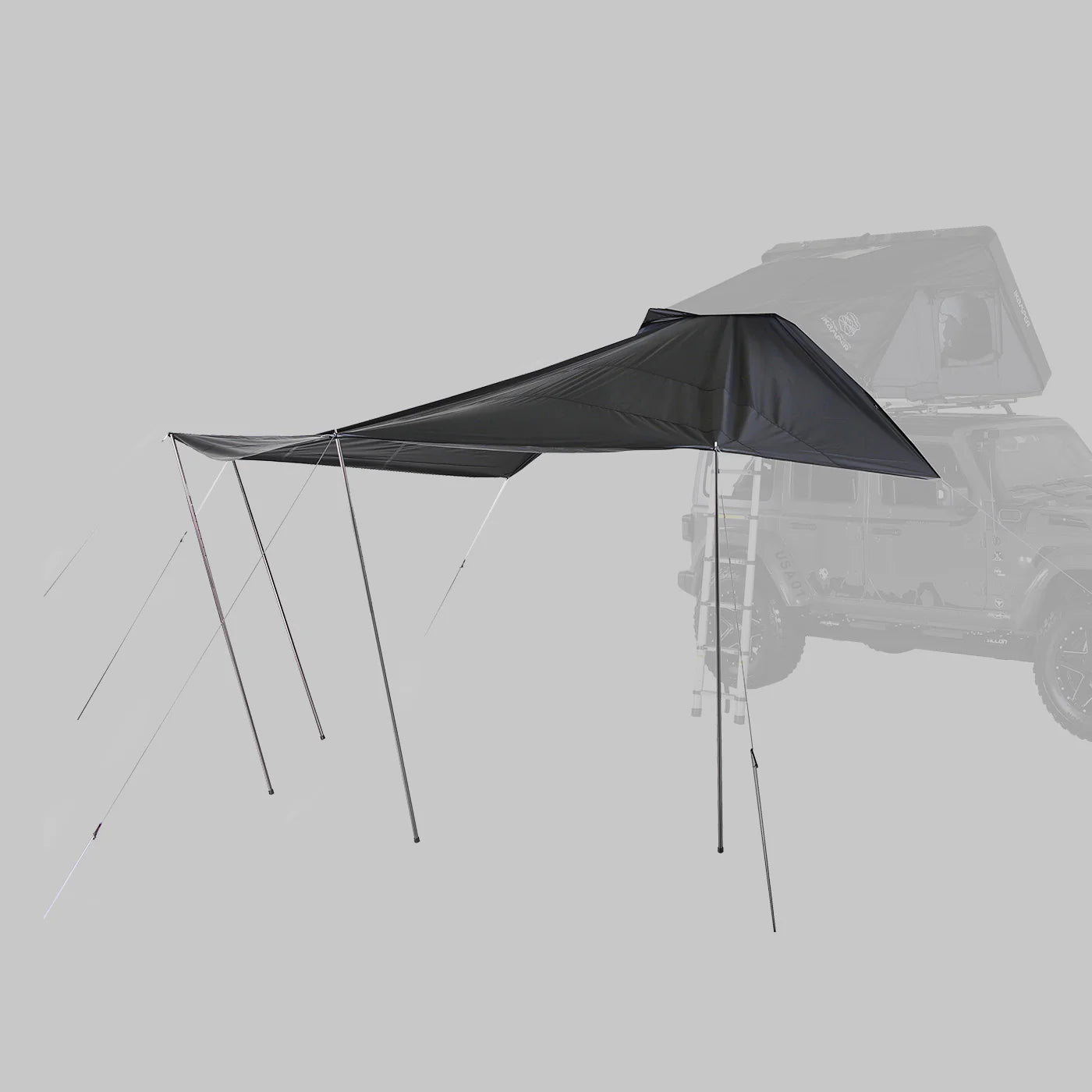 iKamper Skycamp 3.0 Mini/DLX Mini Roof Top Tent - Lightweight Hard Shell Rooftop Awning for Camping & Overlanding Adventures