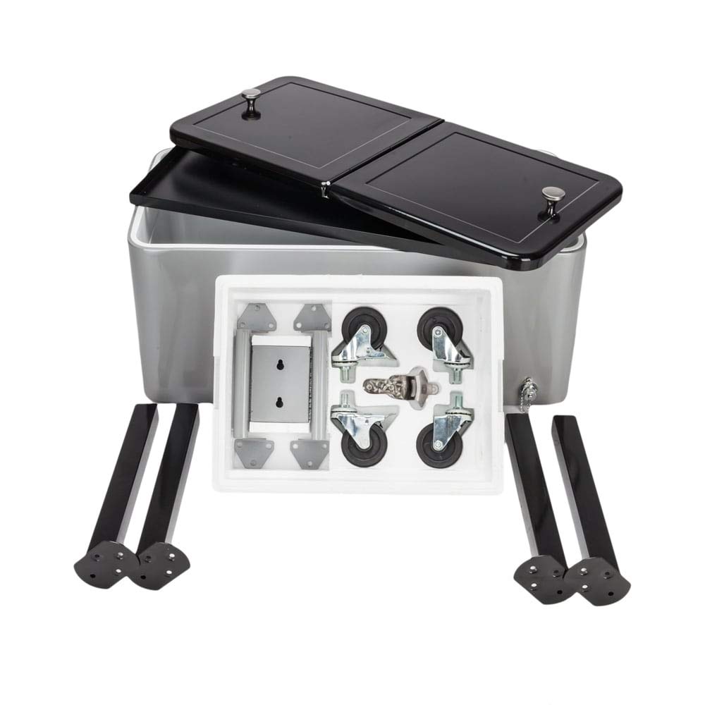 80 Quart Stainless Steel Spray Cooler with Adjustable Shelf - Perfect for Outdoor Camping, Picnics, and Tailgating Parties