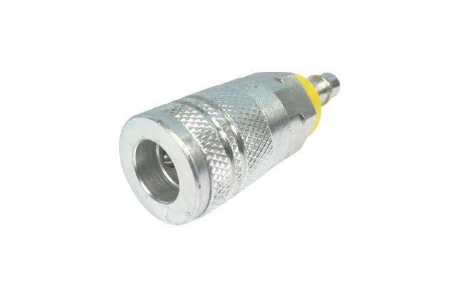 1/4 Inch Steel Push-On Coupler Body - Heavy Duty Hydraulic Fitting for Tractors, Excavators & Construction Equipment
