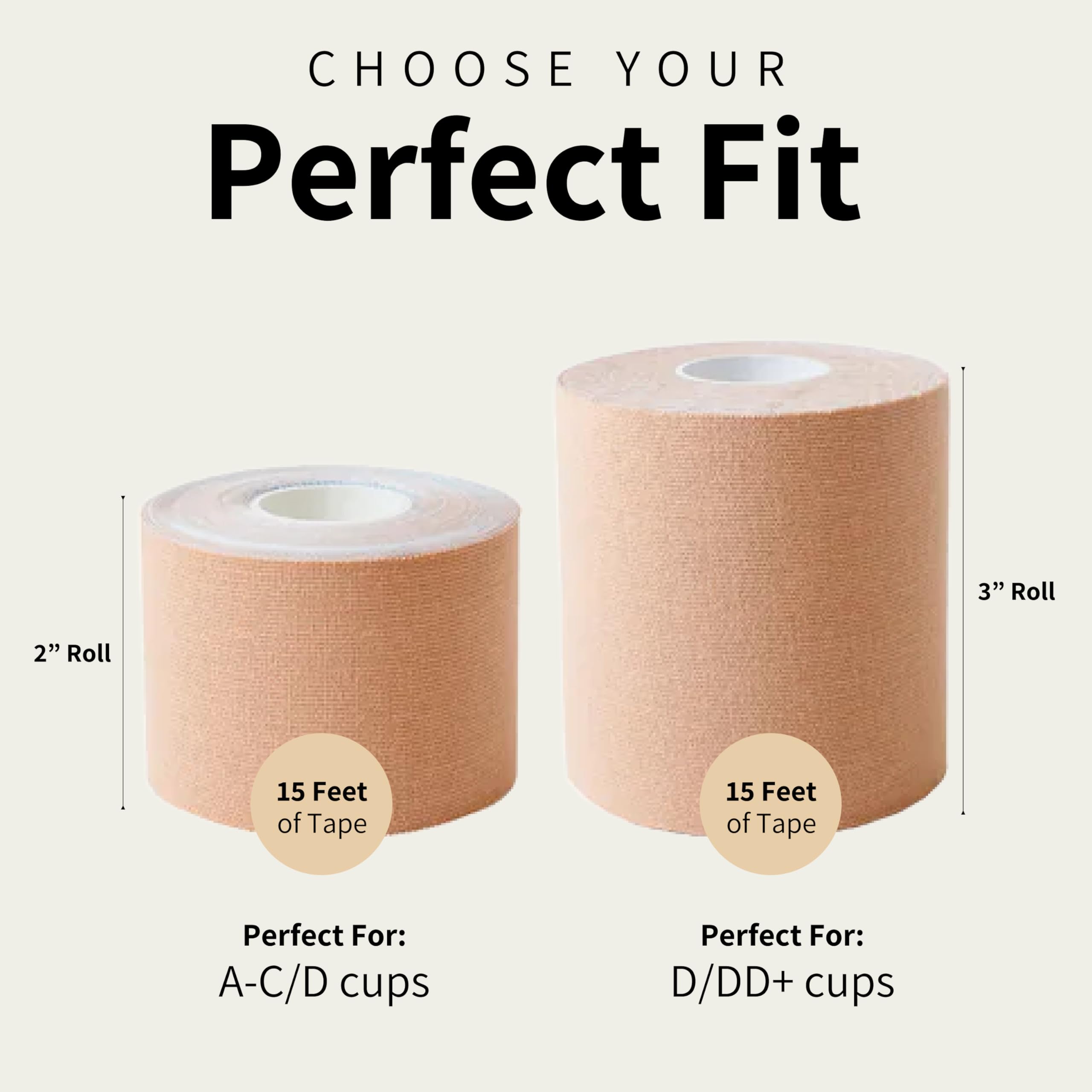 Good Lines Boob Tape - Strong Breast Lift Tape for Women | Waterproof Fashion Tape for Strapless Dresses & Backless Outfits | Perfect for Weddings, Parties & Special Occasions