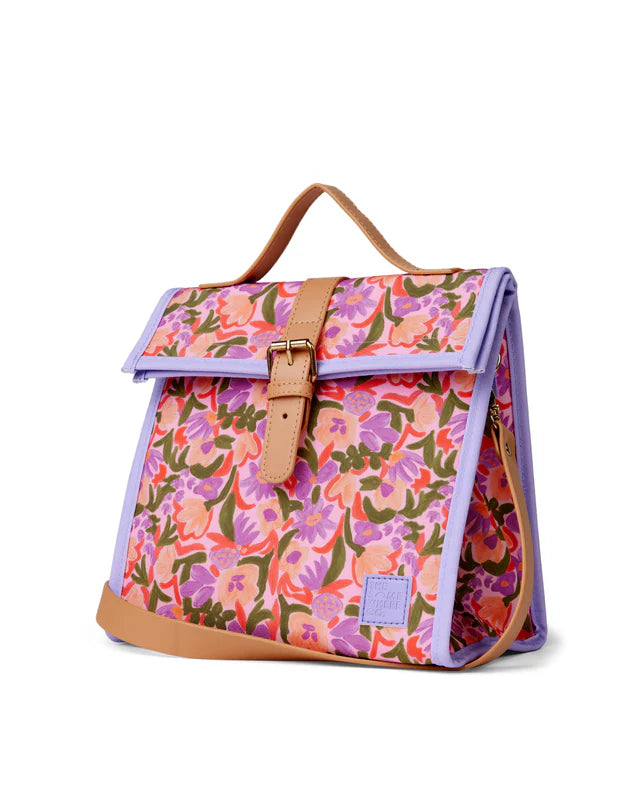 The Somewhere Co Petal Party Lunch Satchel - Stylish Insulated Tote Bag for Women, Work, Picnic & Beach - Perfect for Office, School & Outdoor Activities