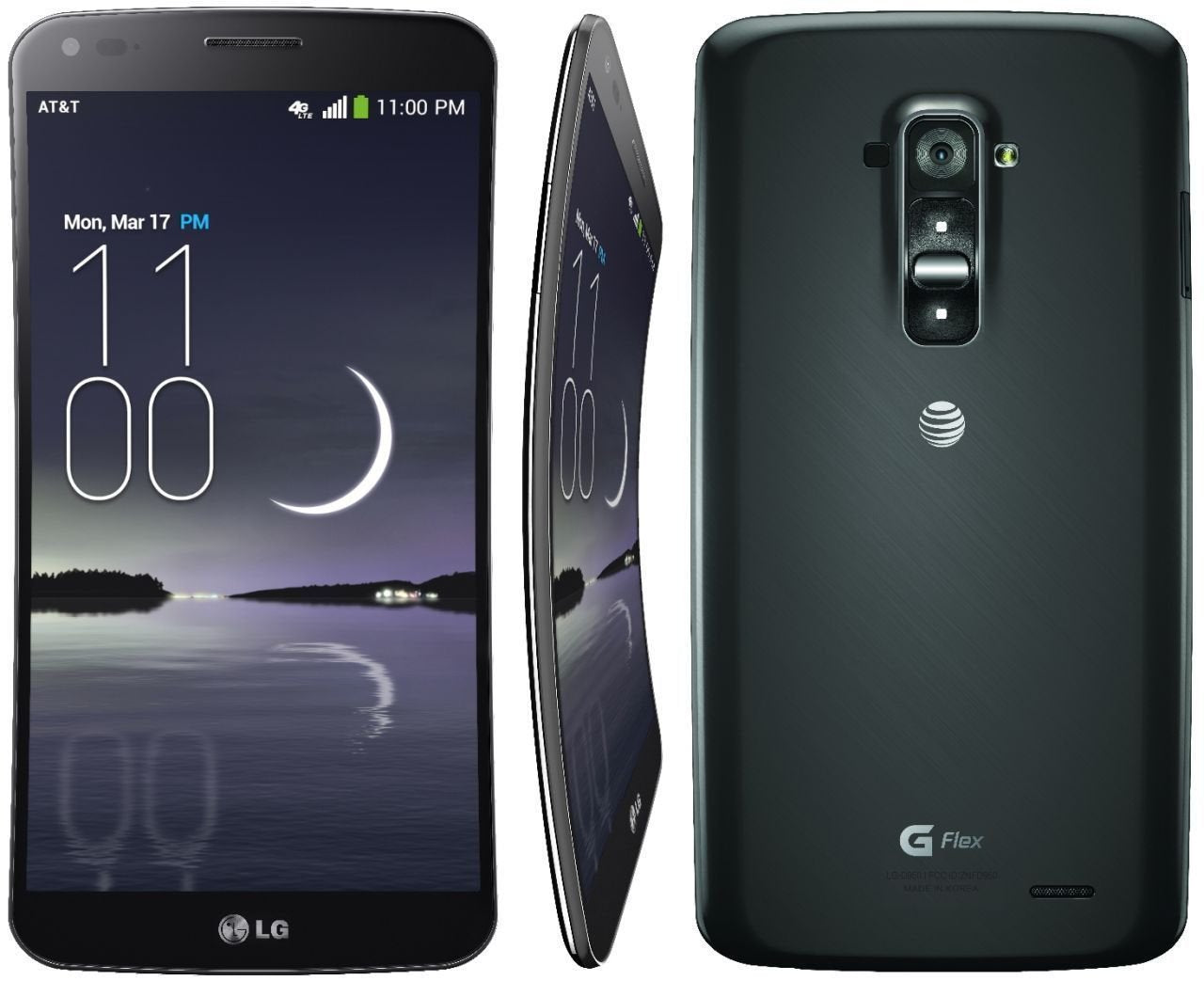 LG G Flex 32GB Titan Silver Smartphone Unlocked for AT&T GSM - Perfect for Business & Travel