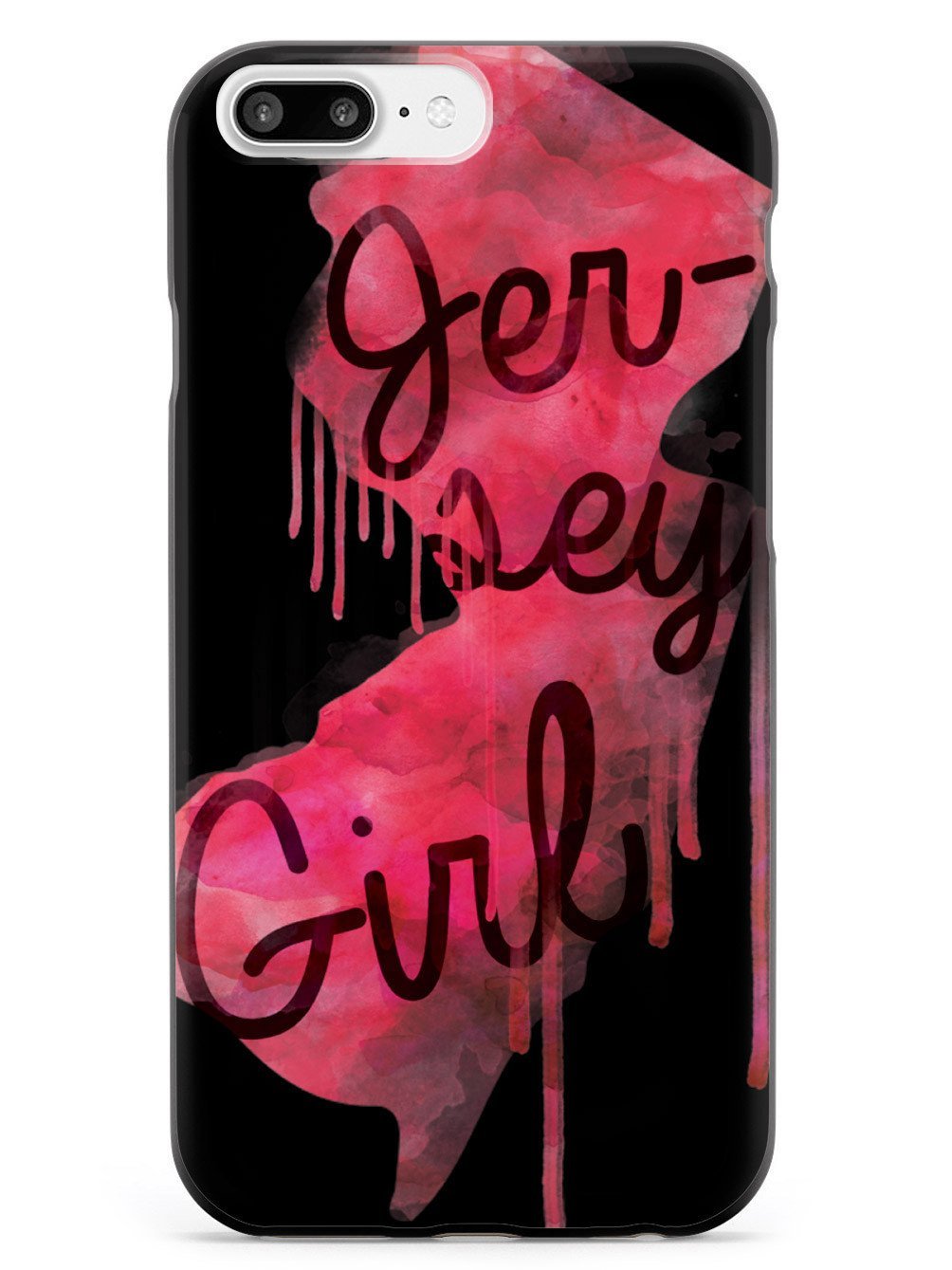 Inspired Cases - Shockproof & Anti-Scratch iPhone 7 Plus Case with 3D Textured Design - Premium Protective Cover for Apple iPhone 7 Plus (Jersey Girl State Print) - Perfect for Everyday Use, Travel & Outdoor Activities