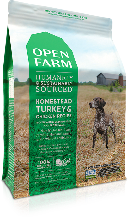 Open Farm Grain Free Dry Dog Food - Chicken & Turkey Recipe - High Protein, Natural Ingredients for Healthy Pets - Perfect for Adult Dogs with Sensitive Stomachs