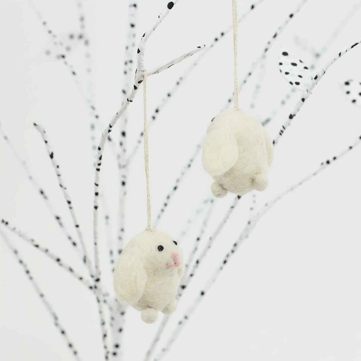 Mini Felt Bunny Decor - Handmade Easter Bunny Ornament for Home, Nursery & Spring Decorations - Perfect for Easter Gifts, Baby Showers & Seasonal Home Decor