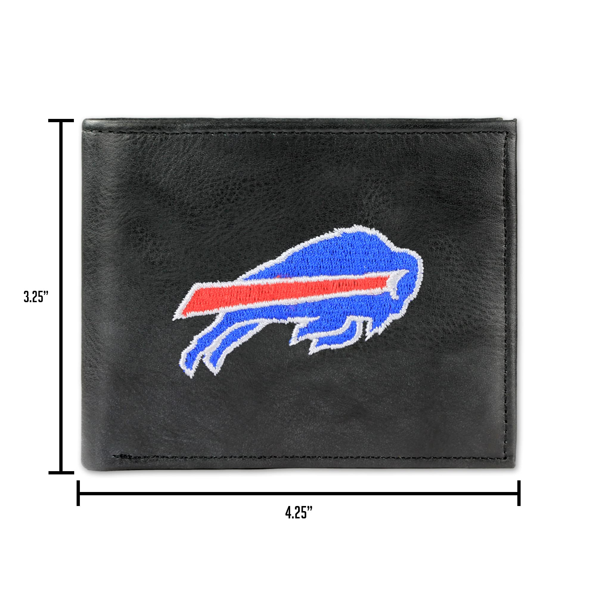 Colorado State Rams Embroidered Leather Wallet for Men - Slim RFID Blocking Bifold Billfold - Perfect for Game Day, Travel & Everyday Use