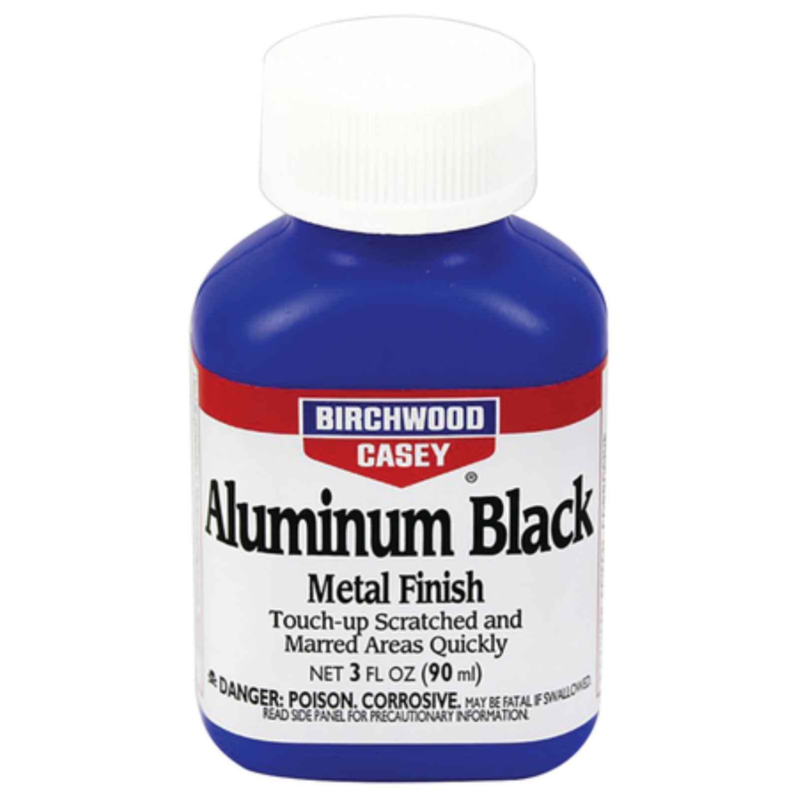 Birchwood Casey Fast-Drying Aluminum Black Metal Finish - Restores Scratched & Marred Gun Surfaces | Ideal for Firearm Maintenance, Hunting Gear Repair & Metal Restoration Projects