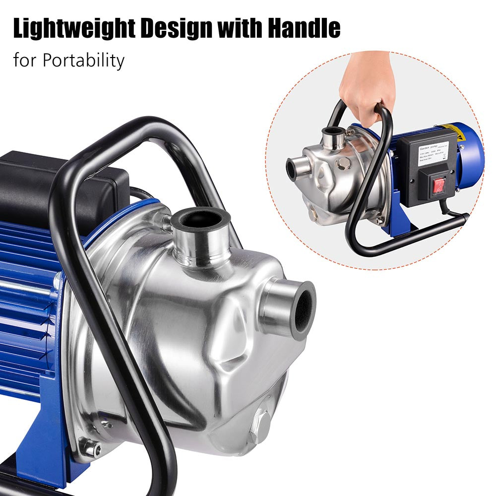 3/4HP Stainless Steel Water Pump - 660GPH High Flow Sprinkler Booster Pump for Lawn Irrigation, Garden Watering & Pressure Boosting | TheLAShop