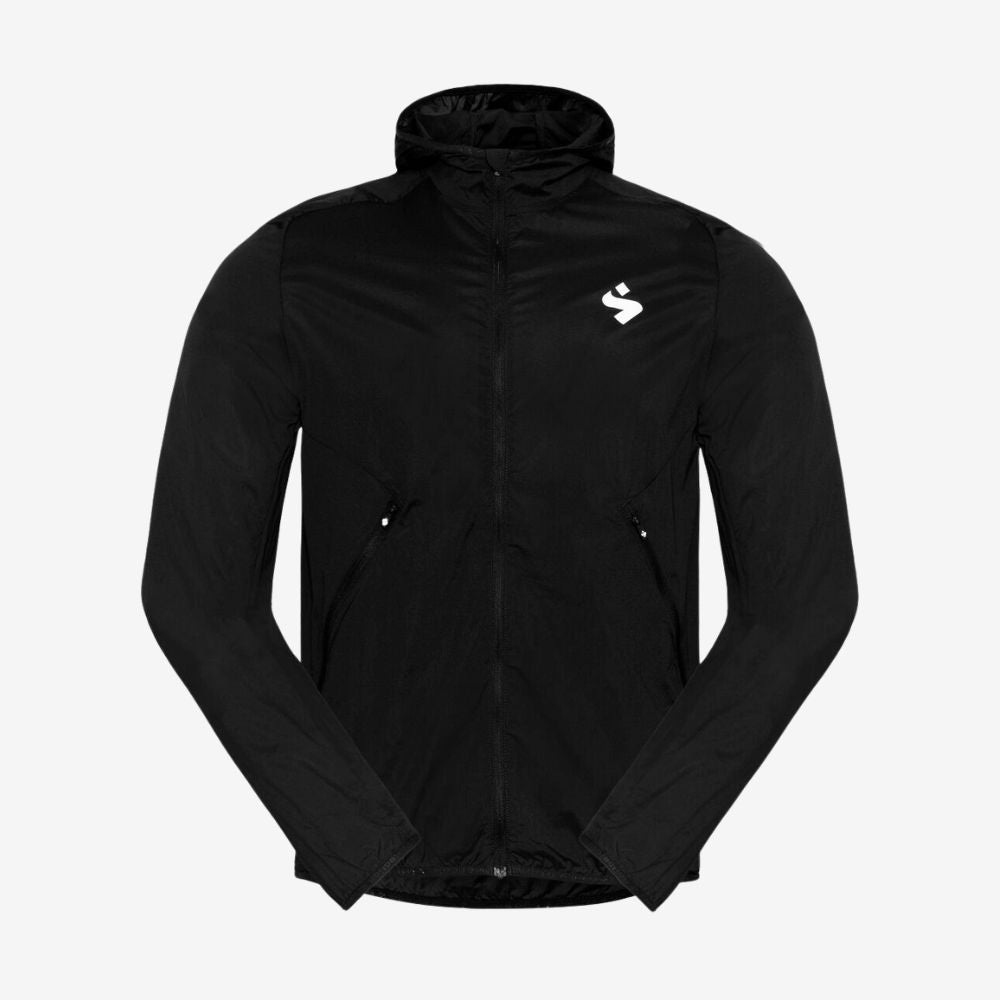 Hunter Hooded Wind Jacket for Men & Women - Waterproof Lightweight Windbreaker with Adjustable Drawstring - Perfect for Hiking, Running & Outdoor Activities (Black)