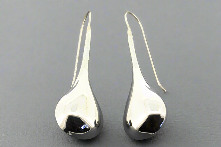 Polished La Louche Earrings for Women - Large Sterling Silver Hoop Earrings - Elegant & Hypoallergenic Jewelry for Parties, Weddings & Everyday Wear