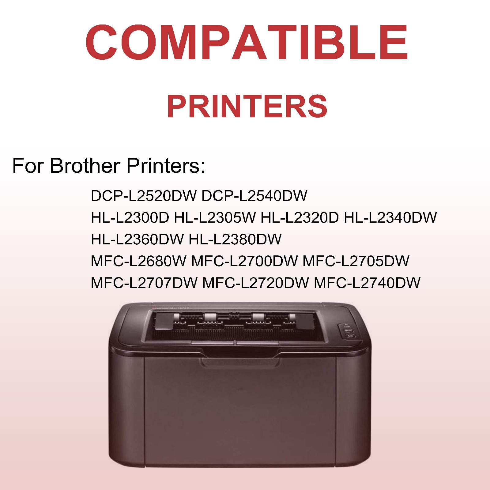 2 Pack High Yield TN660/TN-660 Compatible Toner Cartridge for Brother DCP-L2520DW & DCP-L2540DW Laser Printers - Perfect for Home Office & Small Business Printing Needs