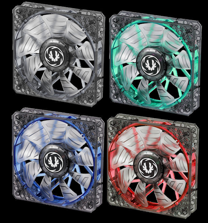 BitFenix Spectre Pro 120mm LED Case Fan - 120x120x25mm 12V RGB Cooling Fan with Quiet Operation - Perfect for PC Gaming, Workstation & Computer Case Cooling