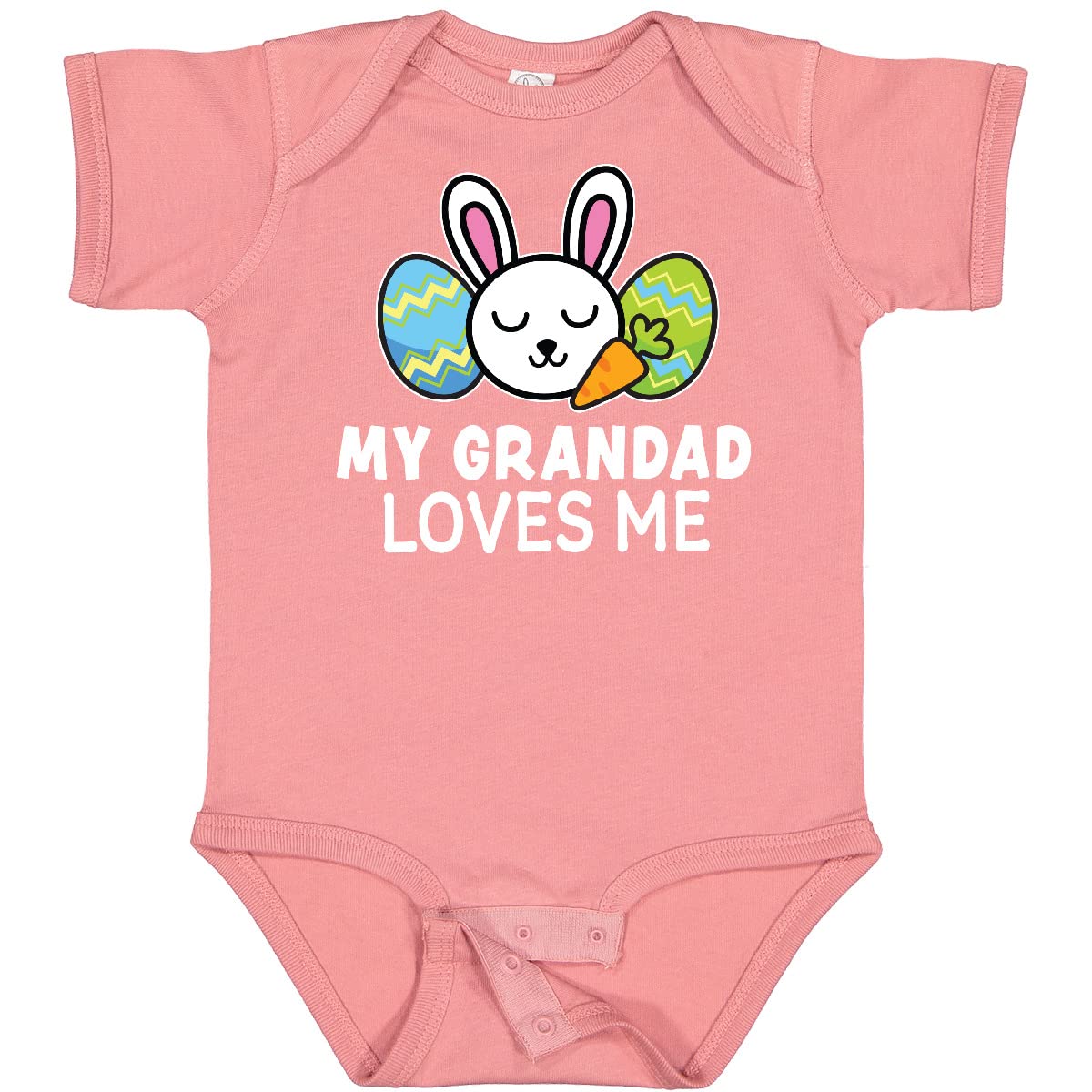My Grandad Loves Me Bunny Easter Baby Bodysuit - Perfect for Easter Gifts
