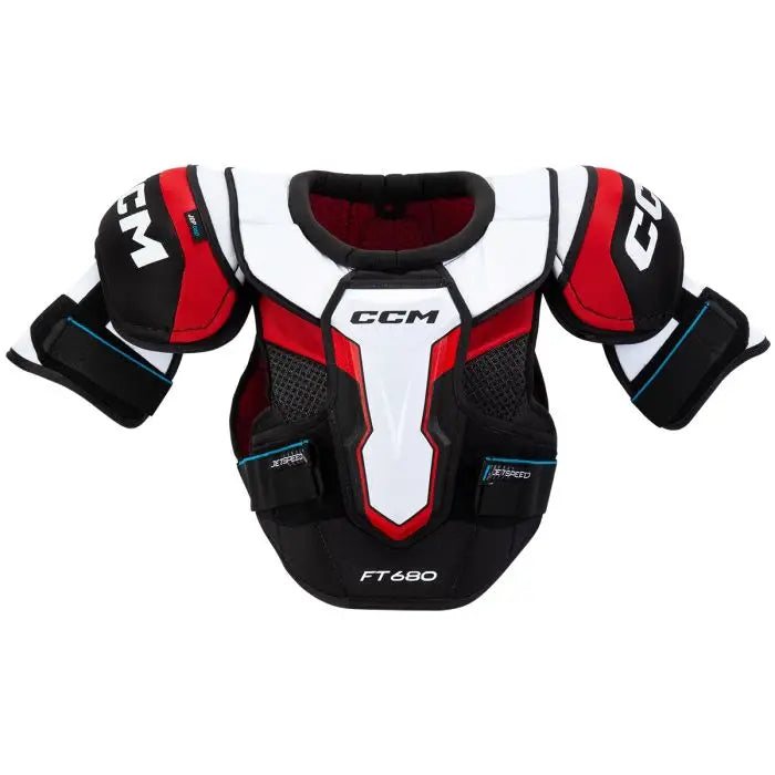 CCM Jetspeed FT680 Senior Hockey Shoulder Pads - Protective Ice Hockey Gear for Adult Players - Perfect for Competitive Games & Practice Sessions
