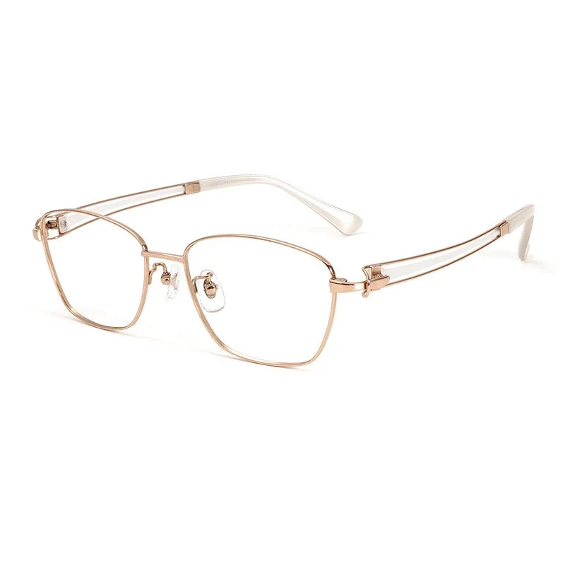 Aror Unisex Full Rim Square Polygon Titanium Eyeglasses 95233 - Lightweight & Durable Frame for Men & Women - Perfect for Reading, Work & Fashion Accessories