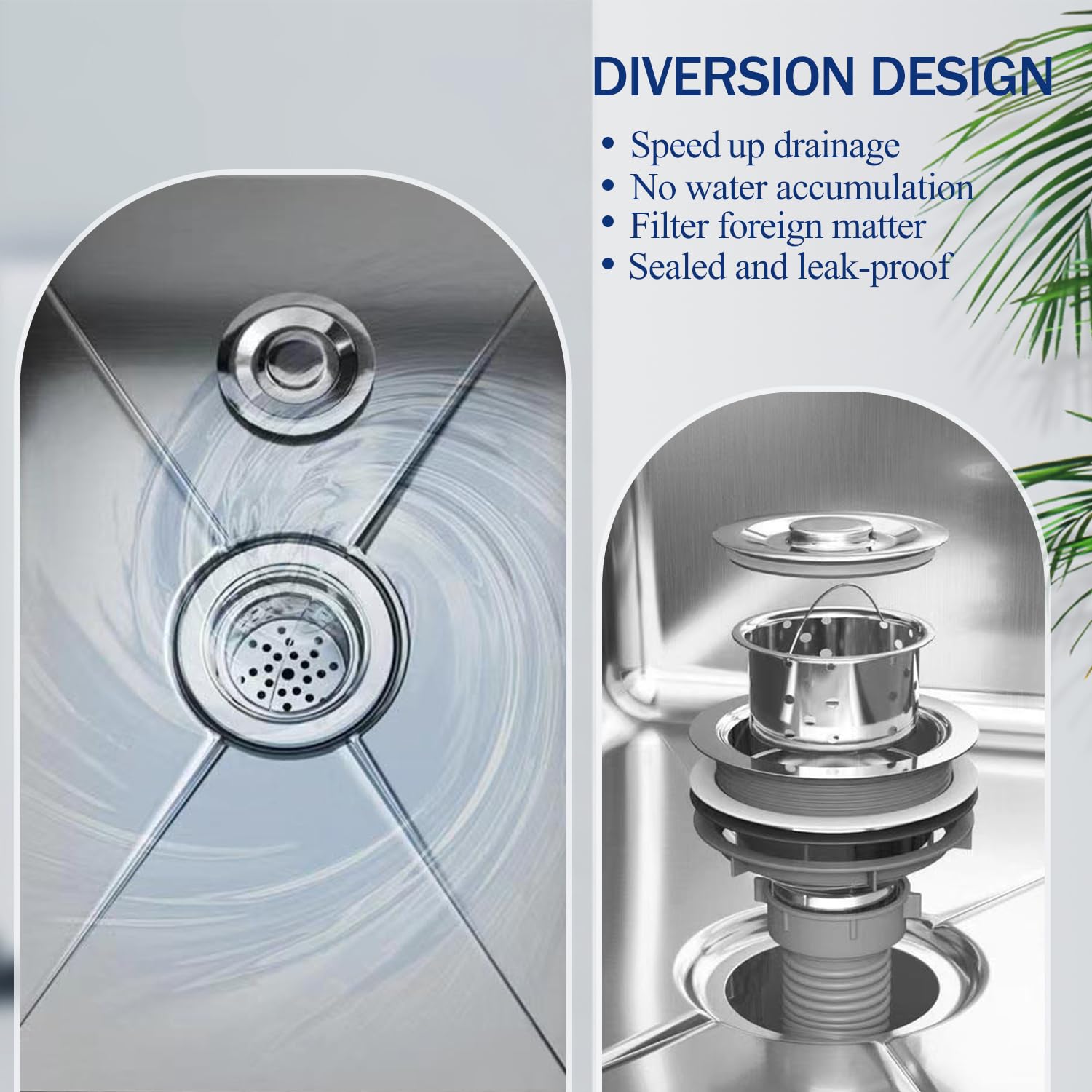 Stainless Steel Commercial Mop Sink - Heavy Duty Floor Mounted Utility Basin for Industrial & Laundry Room Use (17.7