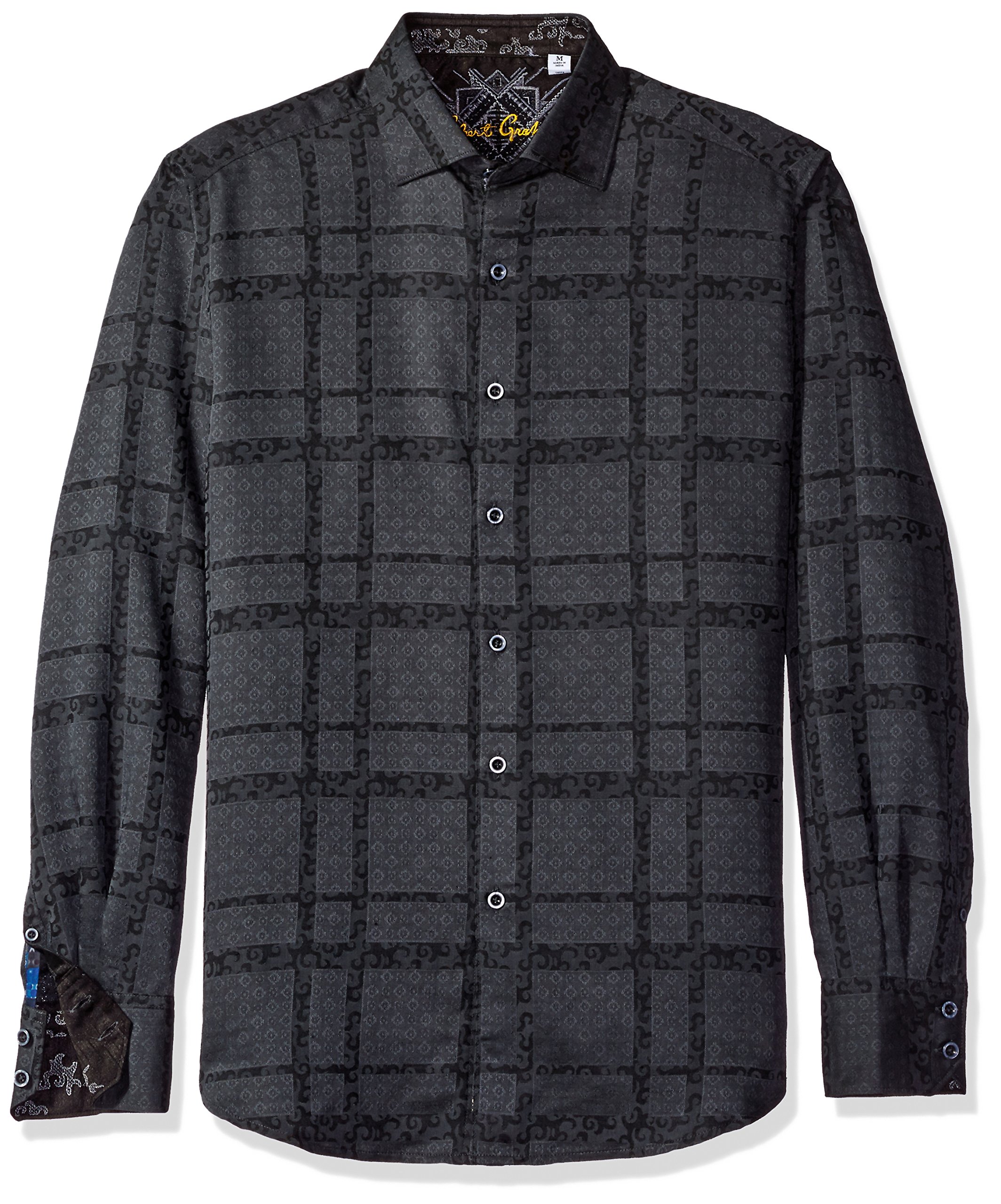 Robert Graham Men's Morley Long Sleeve Button-Up Shirt - Stylish Casual & Dress Shirt for Work, Parties & Date Nights