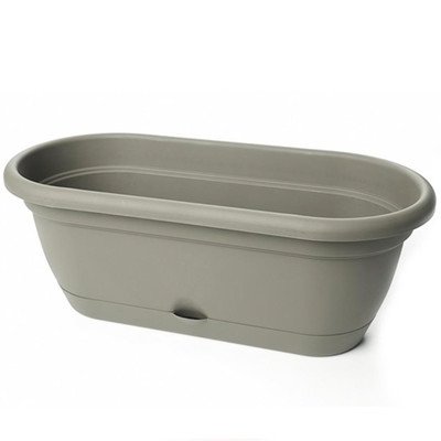 Stylish Oval Window Box in Peppercorn Color - Perfect for Home Decor, Gift Wrapping & Indoor Plant Displays