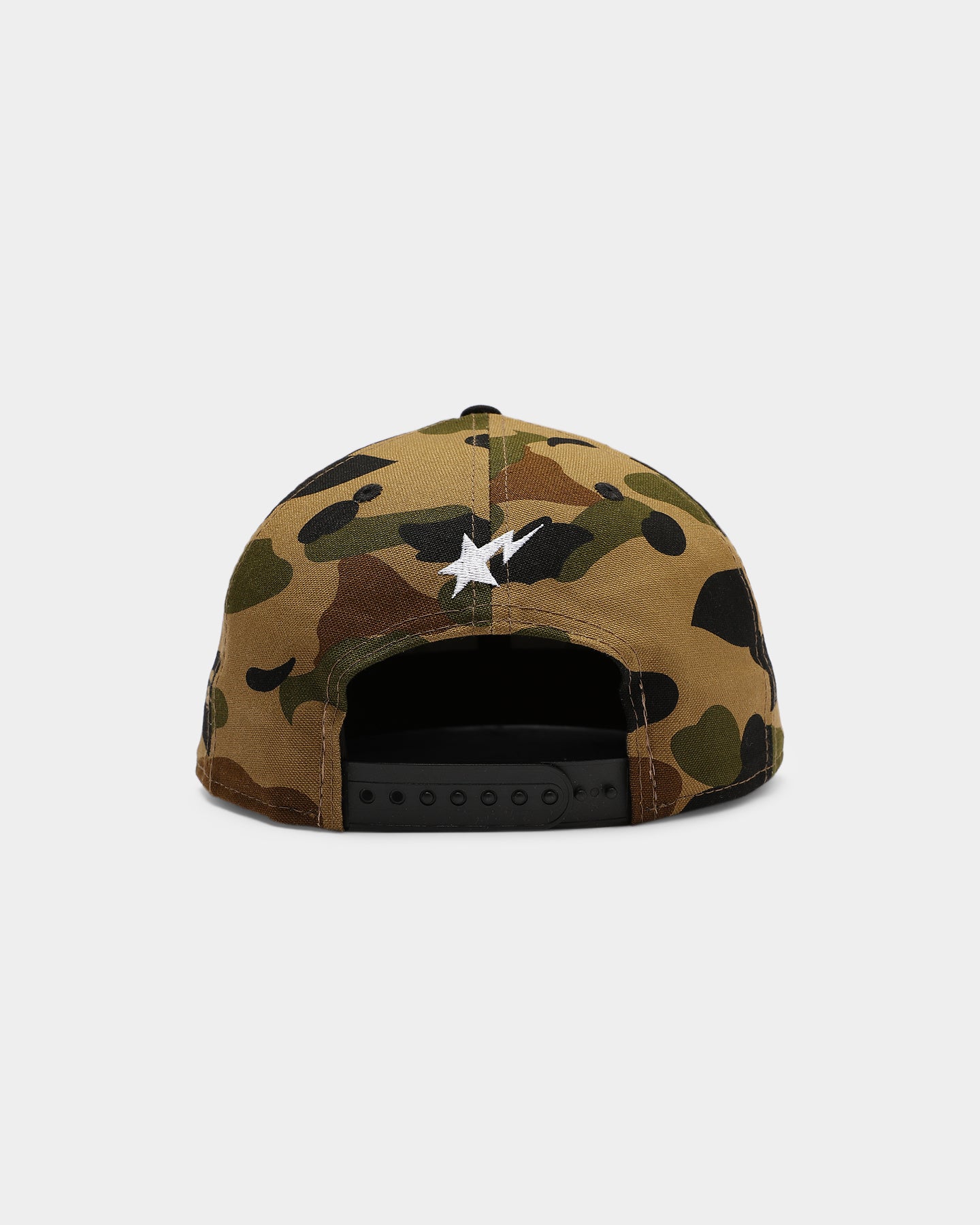 Bape X New Era 1st Camo 9FIFTY Snapback Cap - Green Camouflage Adjustable Baseball Hat for Men | Streetwear Fashion & Hip Hop Style Accessory