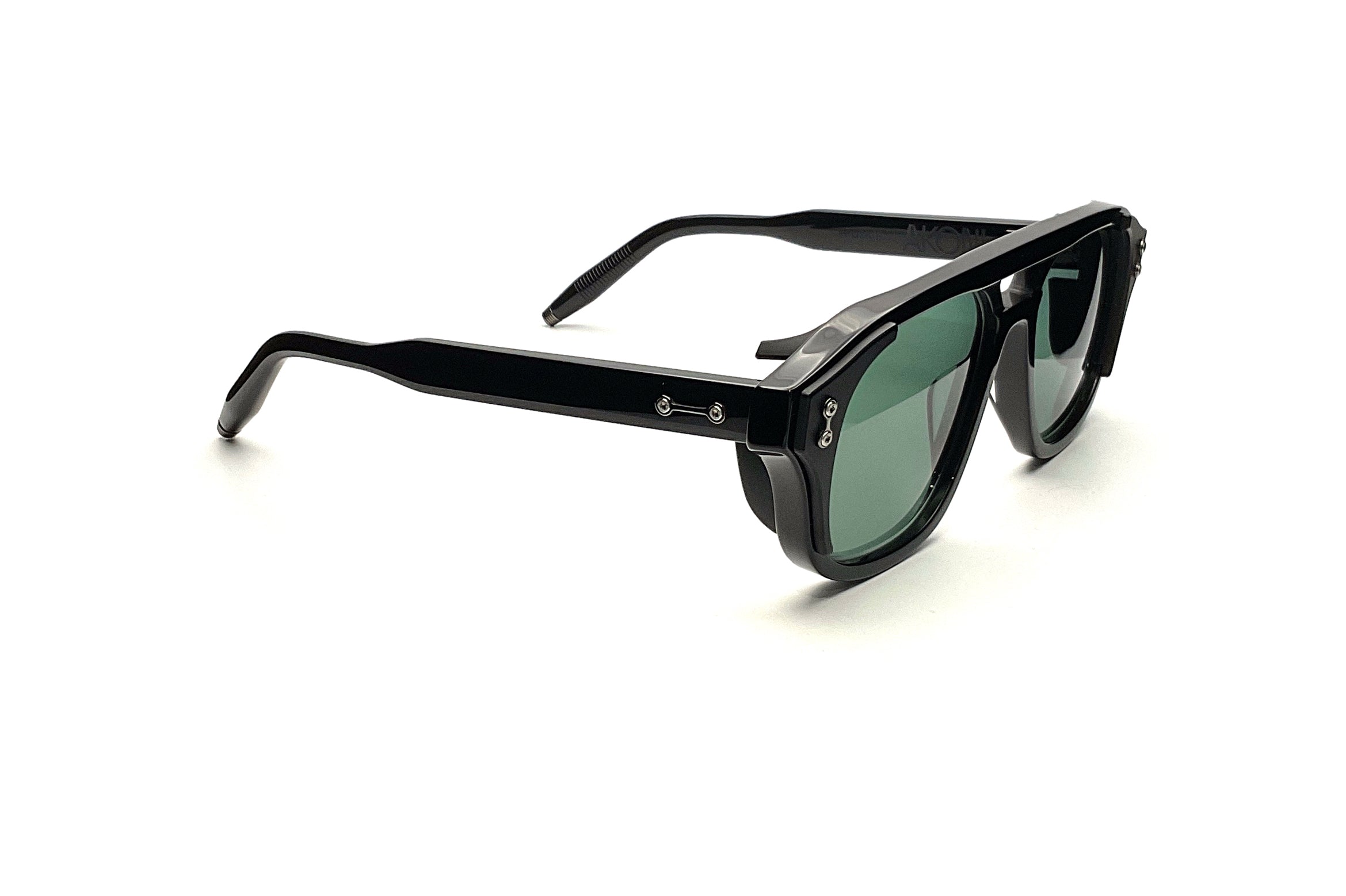 Akoni Phoenix Sunglasses - Black Matte Frame & Lenses - UV Protection for Men & Women - Perfect for Outdoor Sports, Driving, and Beach Vacations