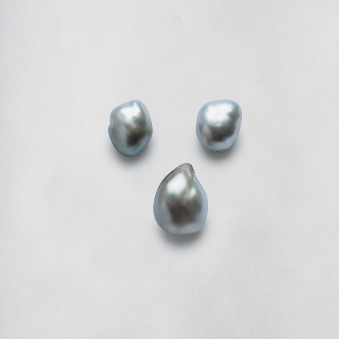 18K Gold Diamond Tahitian Keshi Pearl Drop Earrings for Women - Luxury Wedding, Anniversary & Evening Party Jewelry Gift (KE00117)
