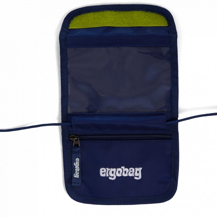 Ergobag Neck Pouch AtmosBear - Lightweight Travel Wallet for Passport, Cash & Cards - Perfect for Hiking, Running & Outdoor Adventures