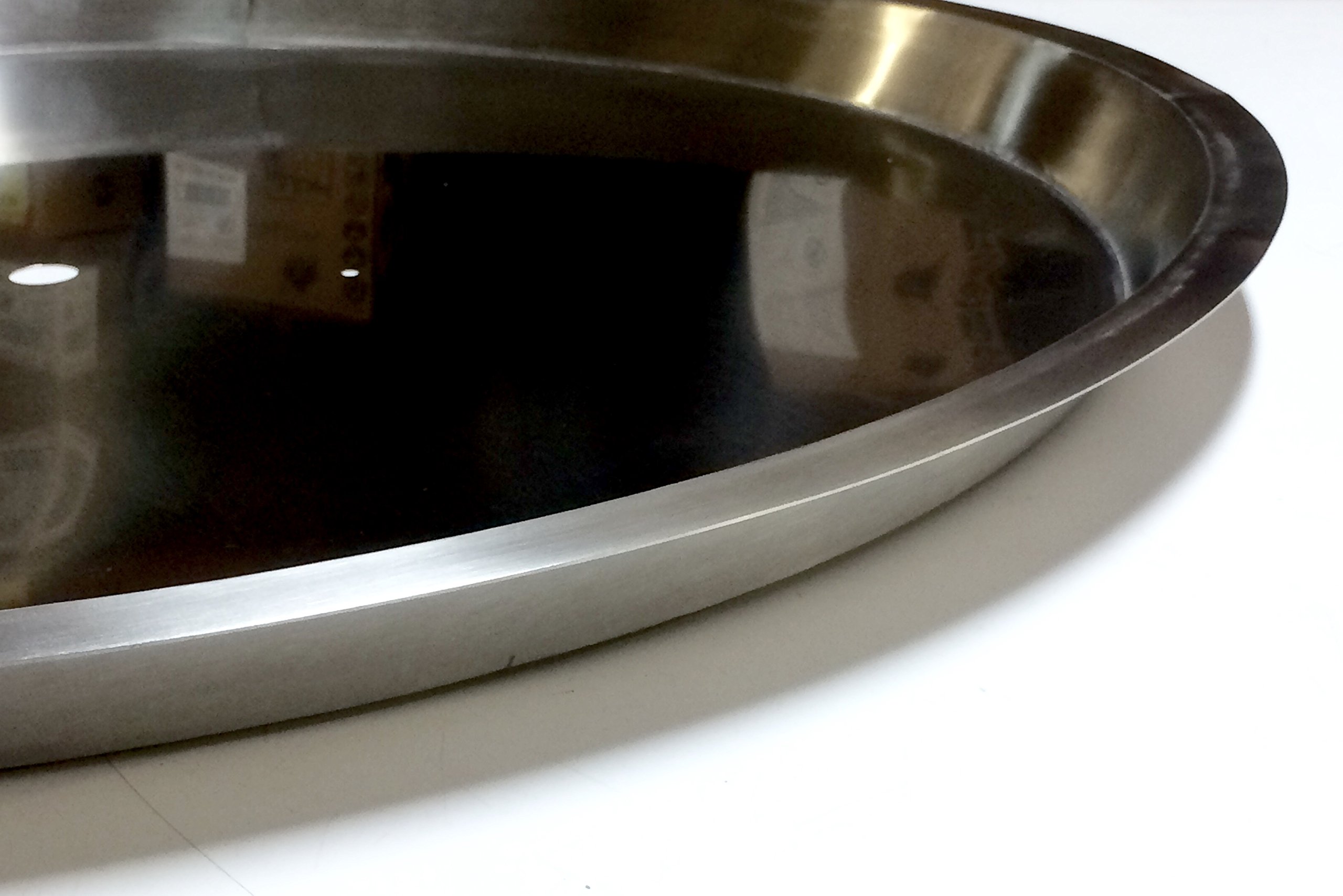 Premium 18 Gauge Stainless Steel Round Drop-in Burner Pans - Heavy Duty Commercial Grade (22 Inch) - Perfect for Restaurant Stoves, Catering Equipment & Professional Kitchen Use