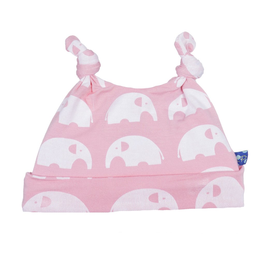 KicKee Pants Baby Double Knot Hat with Cute Prints - Soft Cotton Newborn & Infant Beanie for Photo Shoots, Outfits & Everyday Wear
