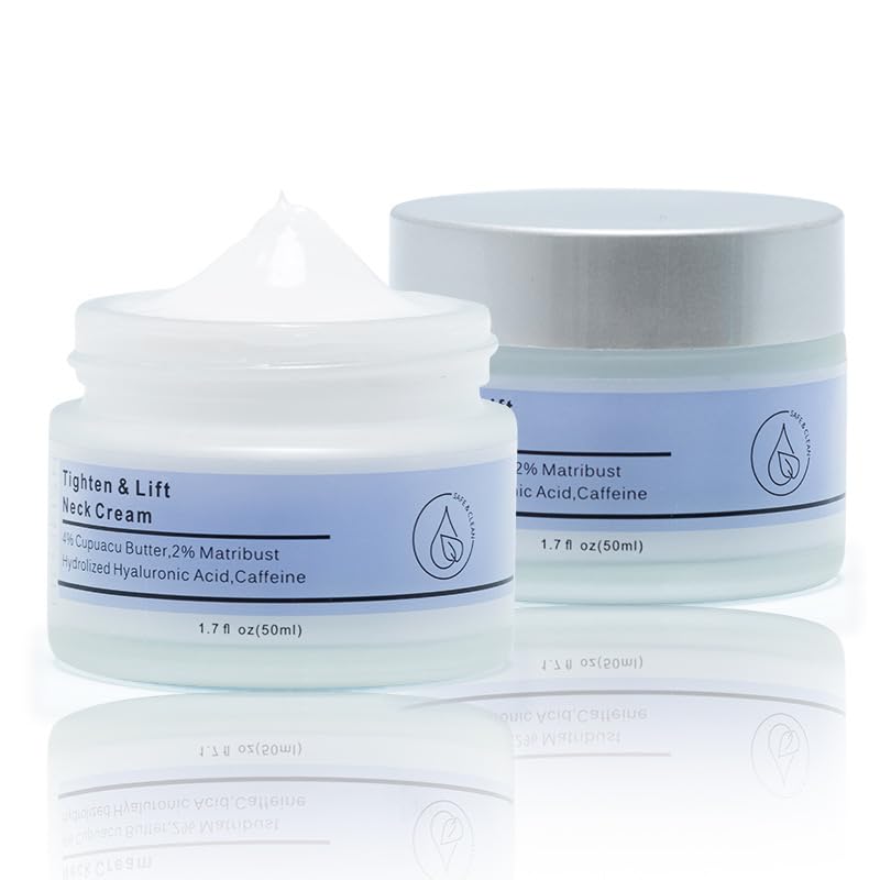 Best Neck Lift & Firming Cream for Sagging Skin - Anti-Aging Tightening Treatment for Neck & Décolleté - Perfect for Daily Skincare Routine & Nighttime Use