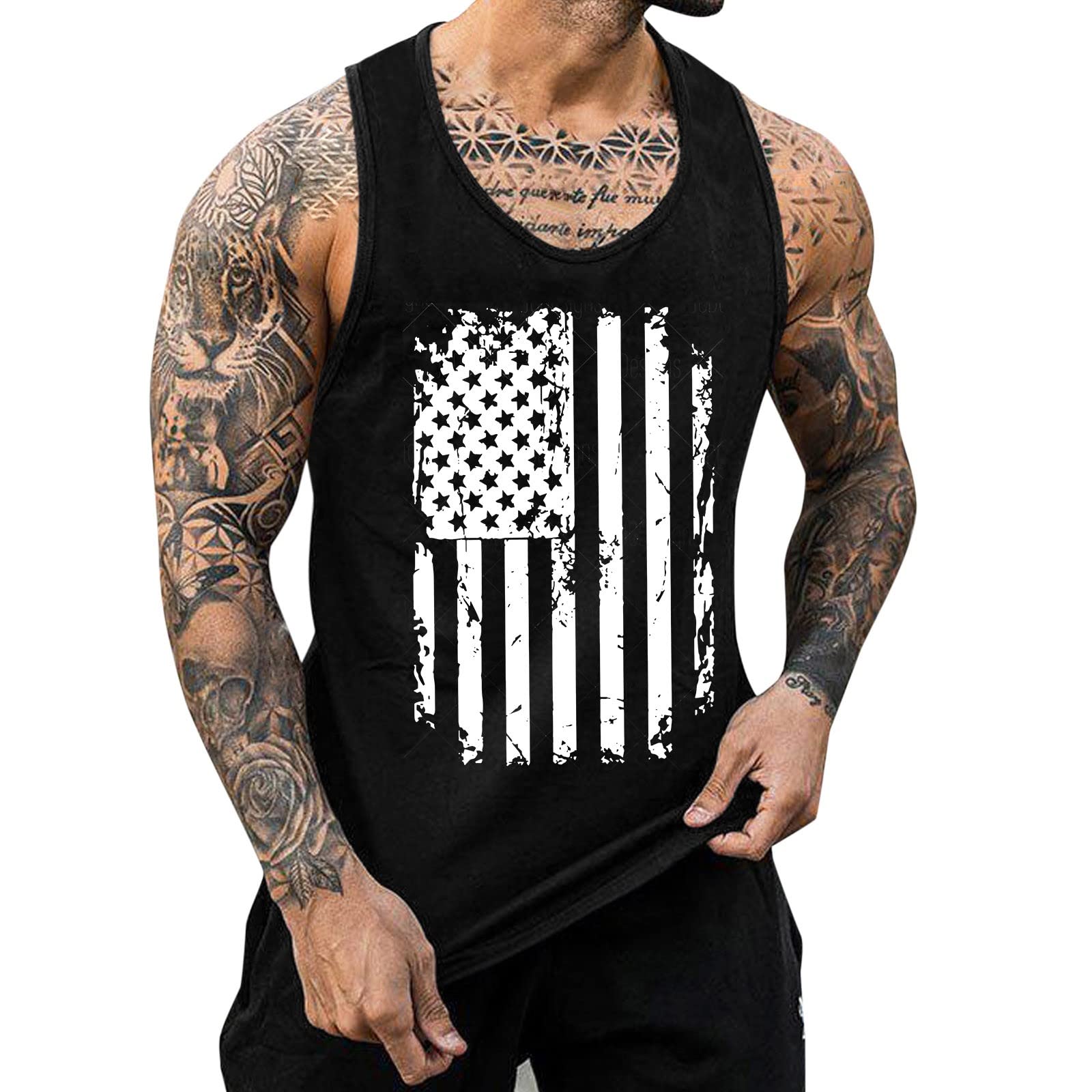 UMIYI Men's Tank Tops - Breathable Workout Undershirts, Muscle Tee for Fitness & Bodybuilding - Sleeveless Athletic Shirts for Gym, Running & Summer Outdoor Sports