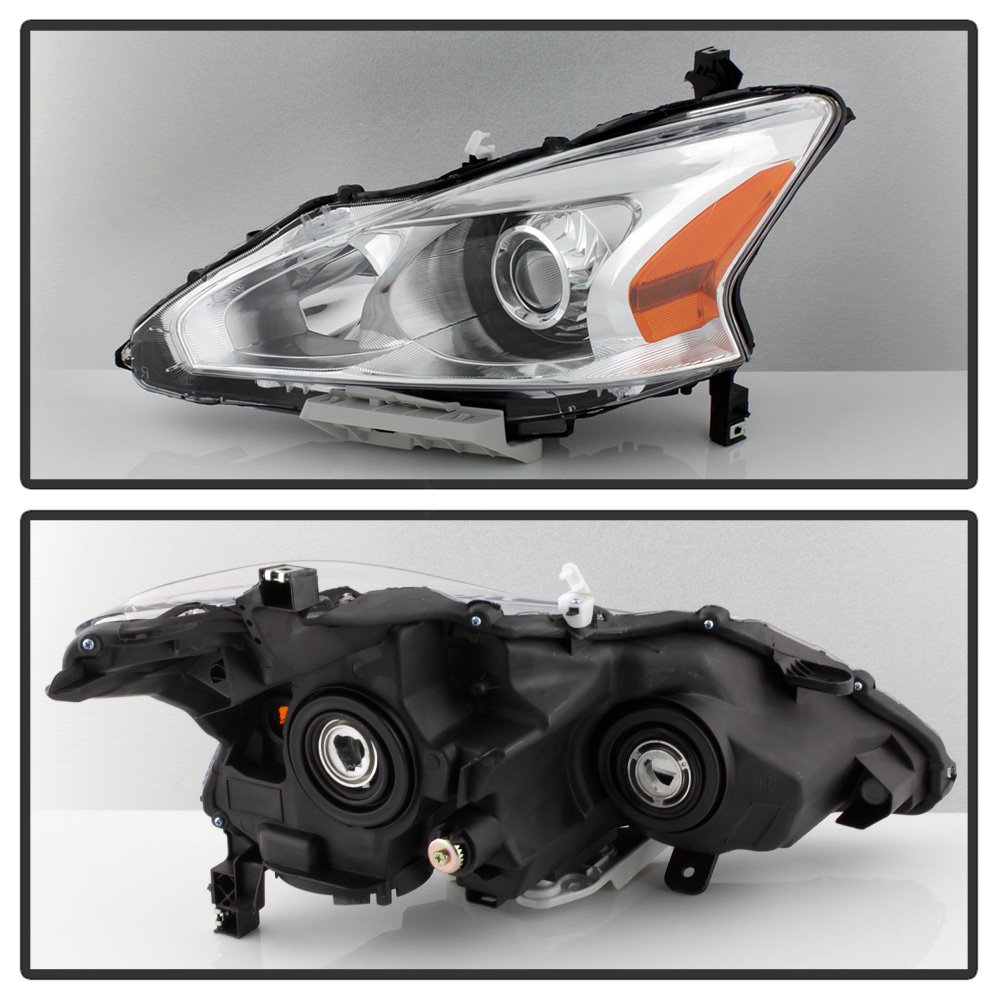 ACANII - 2013-2015 Nissan Altima Projector Headlights Pair - Driver & Passenger Side - Replacement Headlamps for Nissan Altima Sedan - Enhanced Night Driving Safety & Style Upgrade