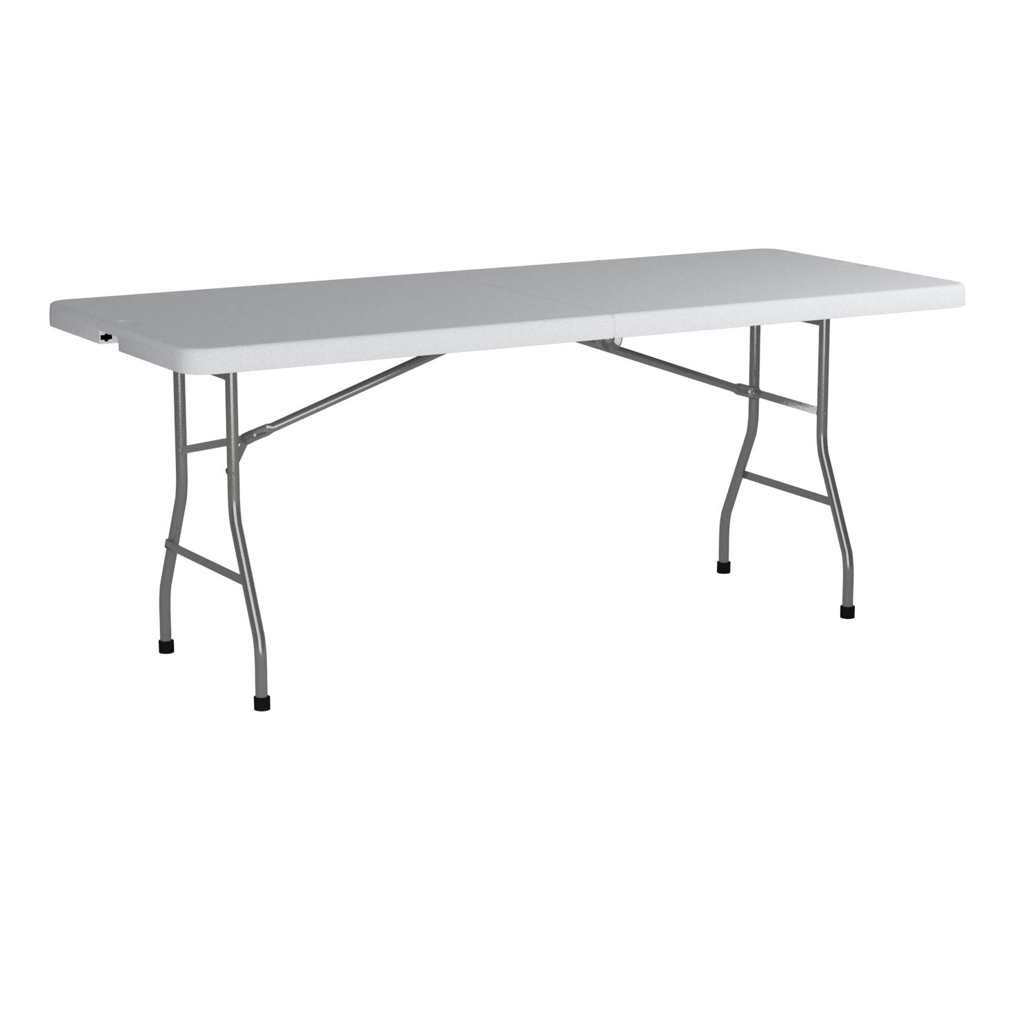 Office Star 6-Foot Resin Rectangle Folding Table - Portable & Lightweight for Picnics, Camping, Tailgating, Outdoor Events, and Home Office Use