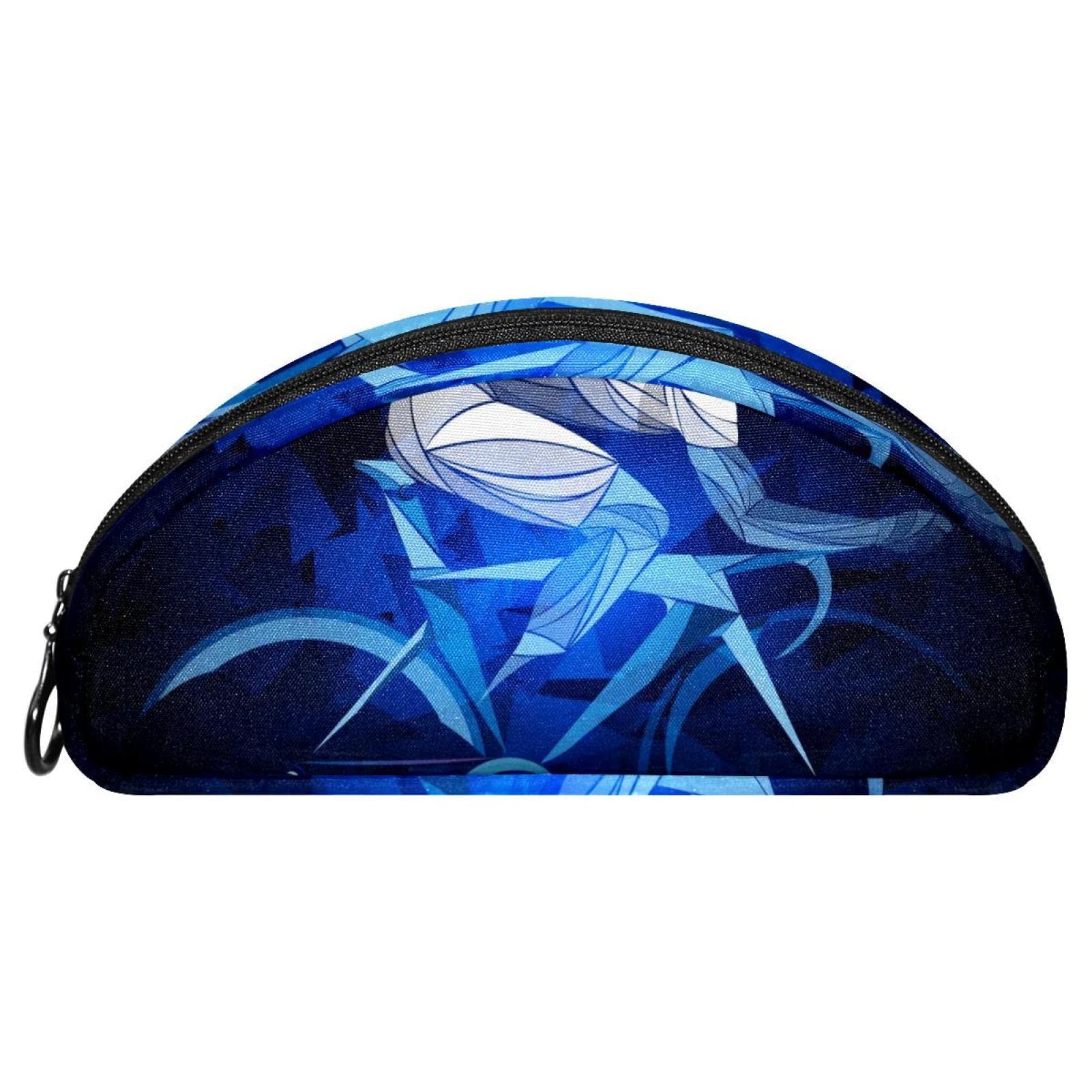 Cool Blue Cyclist Soft Zipper Pencil Bag - Pencil Organizer & Makeup Pouch for School, Office & Travel - Durable Stationery Storage Case for Students & Professionals