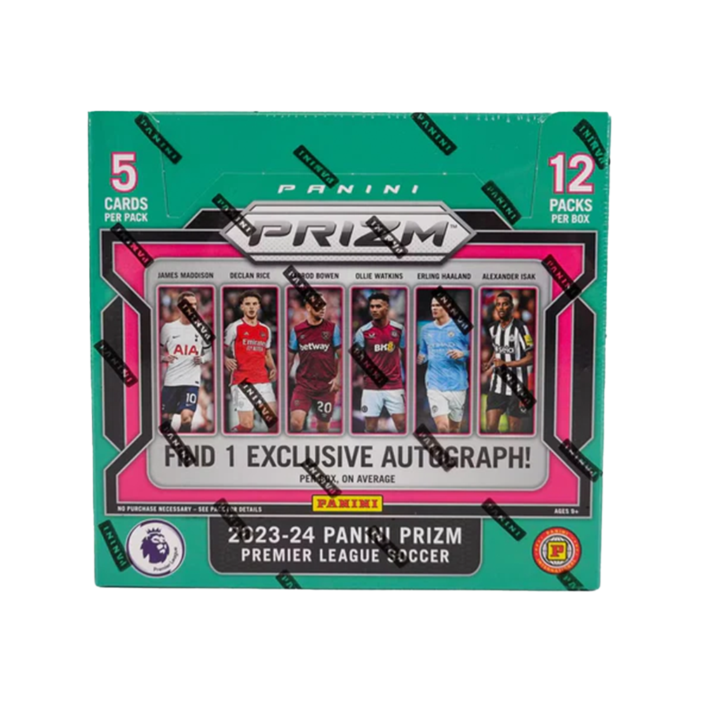 2023-24 Panini Prizm English Premier League Soccer Trading Cards Hobby Box - Collectible Football Cards for Fans, Investors & Fantasy Sports Enthusiasts