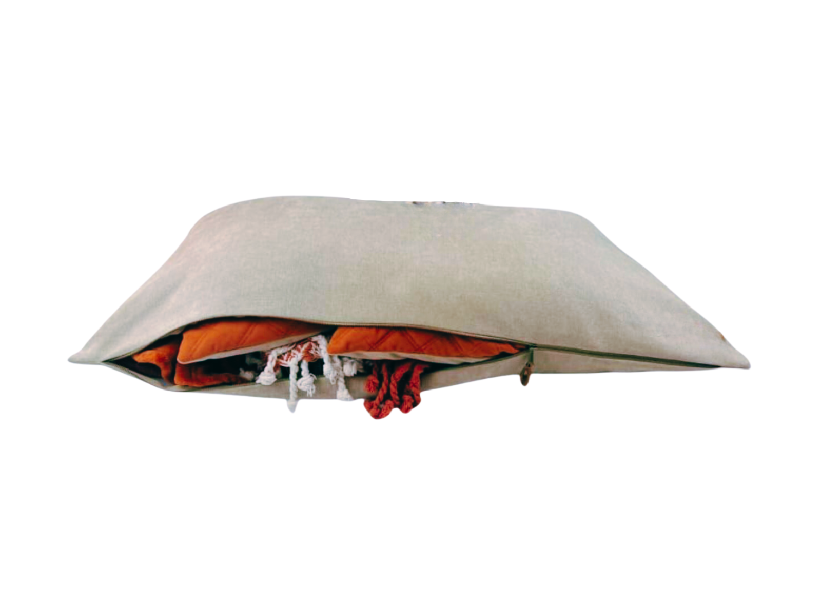 Arlo Storage Pillow Case 20x40 - Soft & Durable Pillow Cover with Hidden Zipper Pocket for Travel, Home, Office & Dorm Use