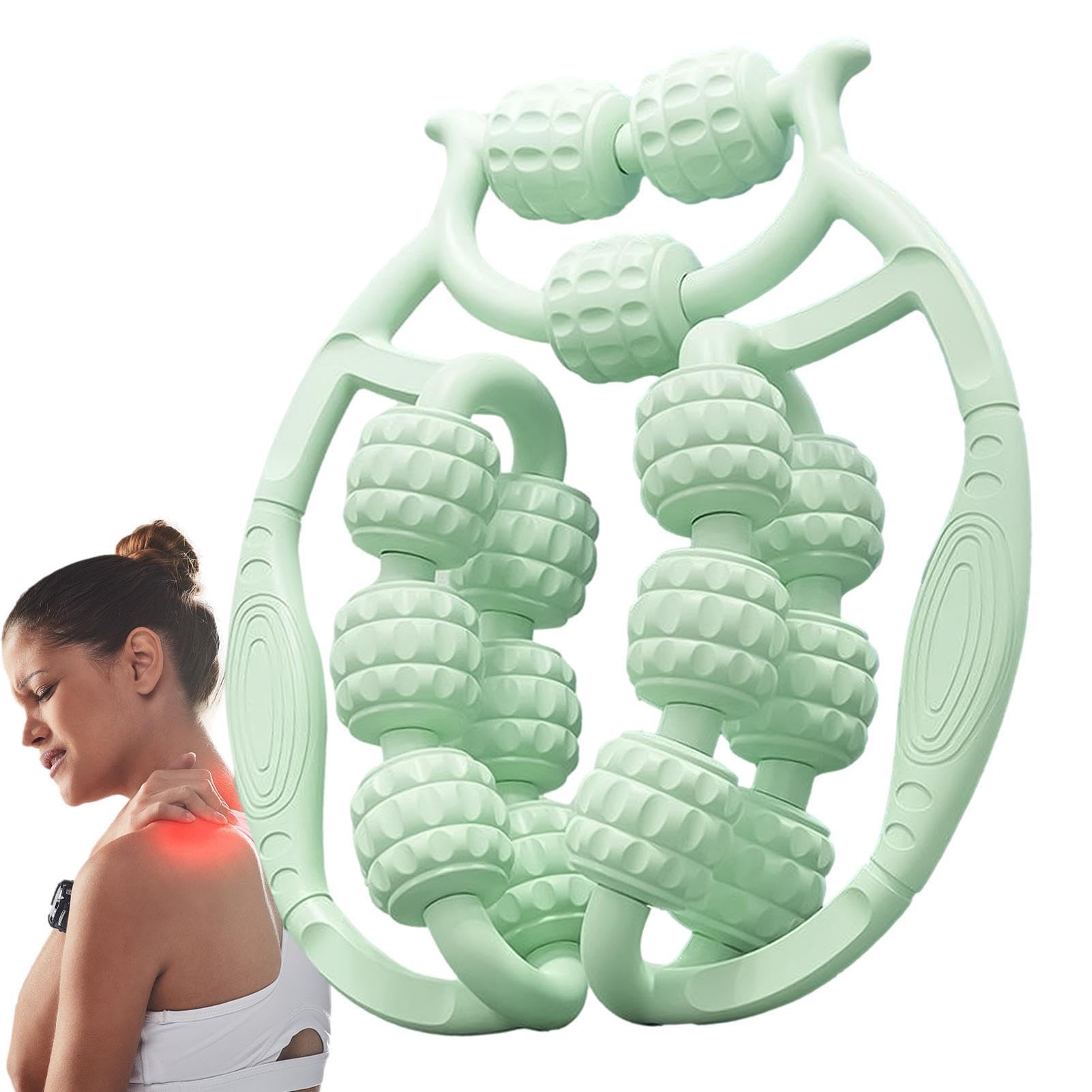 Deep Tissue Massage Roller Stick - Trigger Point Muscle Therapy Tool for Fascia, Cellulite & Muscle Relief | Portable Self Massager for Athletes, Yoga & Post-Workout Recovery