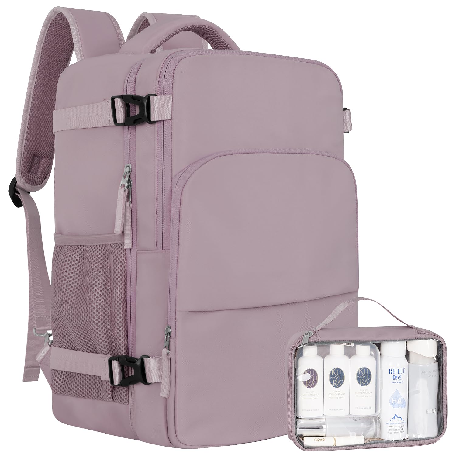 **Women's Travel Laptop Backpack - 16 Inch Flight Approved Personal Item Size, Multi-Pocket Waterproof College Computer Bag - Perfect for Air Travel, Commuting & Casual Daypack**