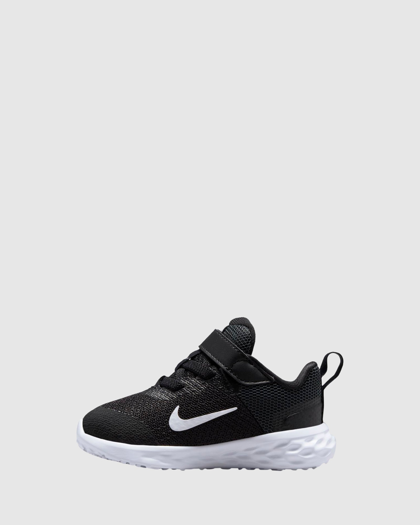Revolution 6 NN Infant Sneakers - Black/White/Dark Smoke Grey - Lightweight Comfortable Baby Shoes for Walking & Playtime